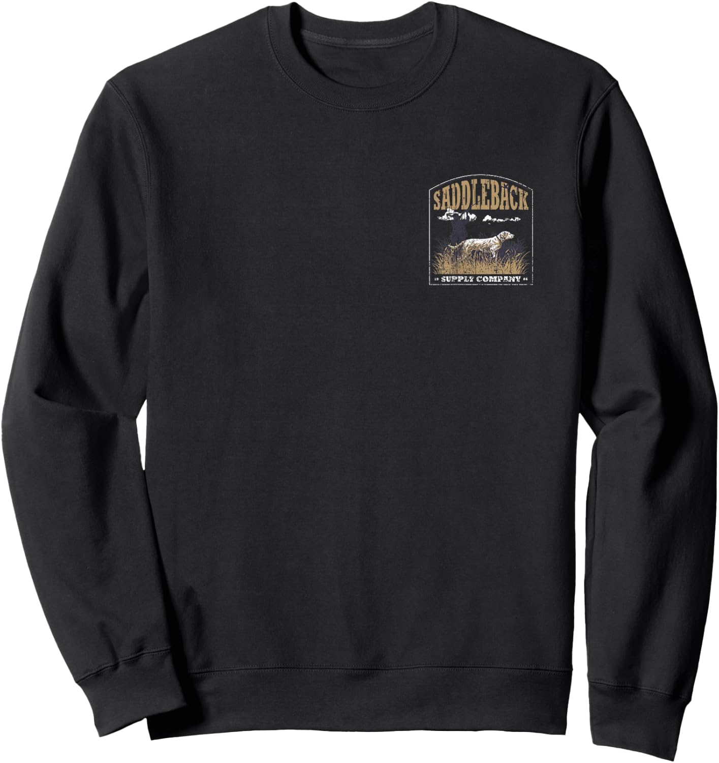 Saddleback Hunting Labrador Logo Graphic Sweatshirt - Sweatshirt | Black