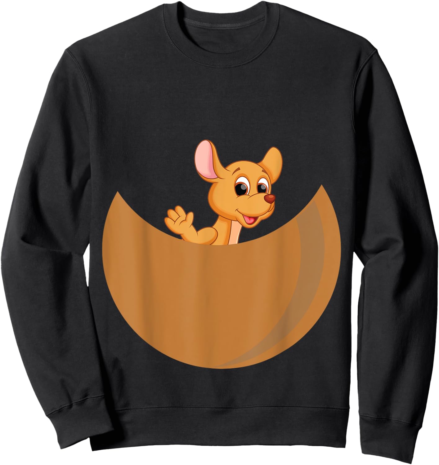 Kangaroo costume Baby kangaroo in pouch girls Sweatshirt - Sweatshirt | Black