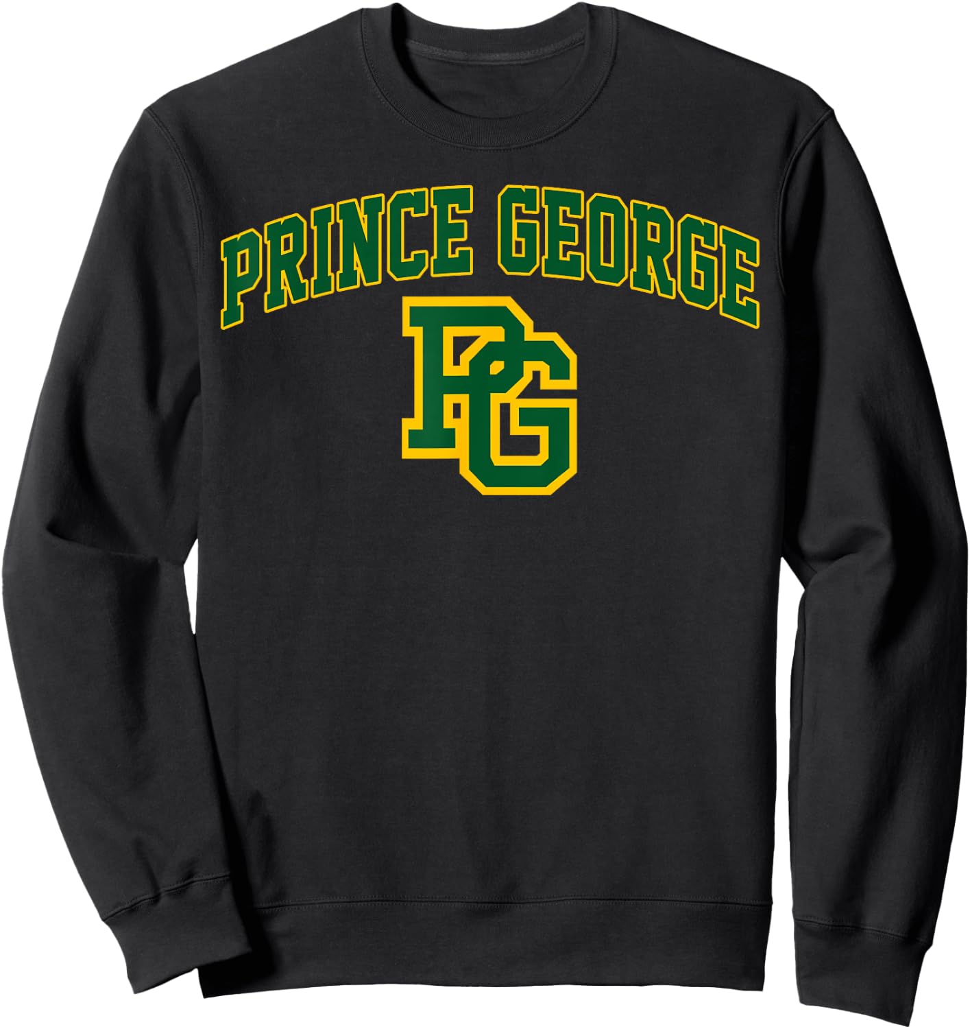 Prince George High School Arch Vintage Design Women Sweatshirt - Sweatshirt | Black