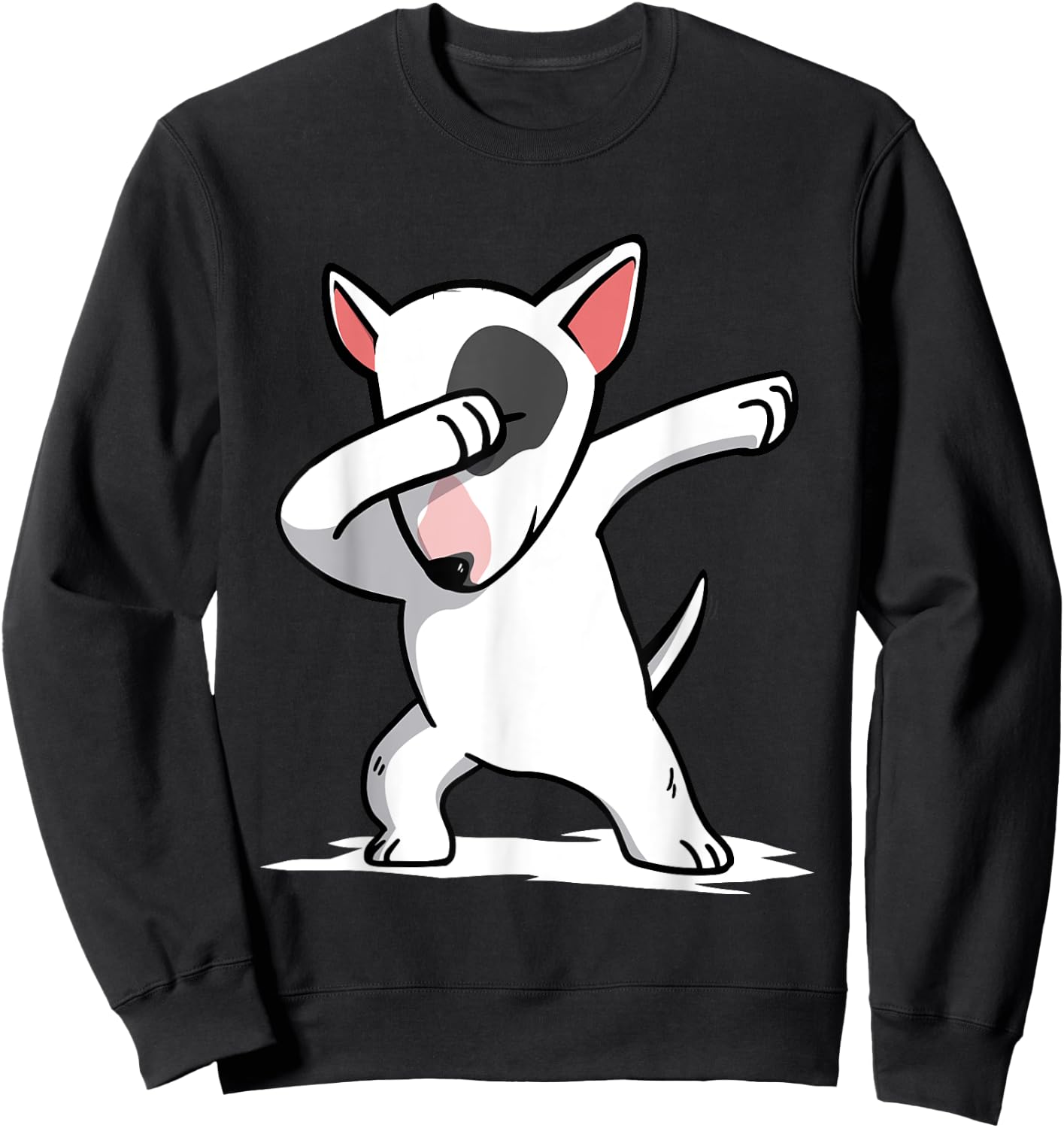 Funny Dabbing English Bull Terrier Dog Dab Shirt Sweatshirt - Sweatshirt | Black