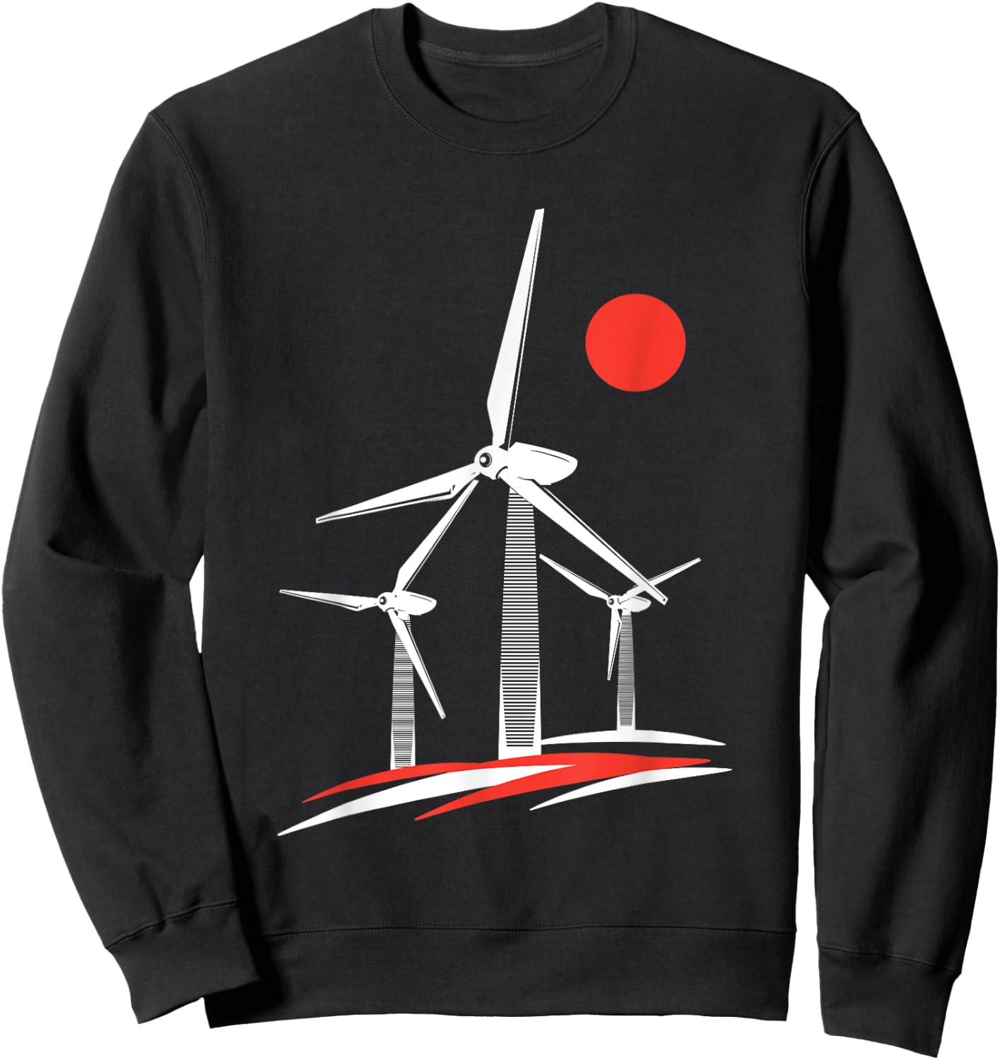 Windrad Windpower Windkraft Windenergie Erneuerbare Energie Sweatshirt - Sweatshirt | Black