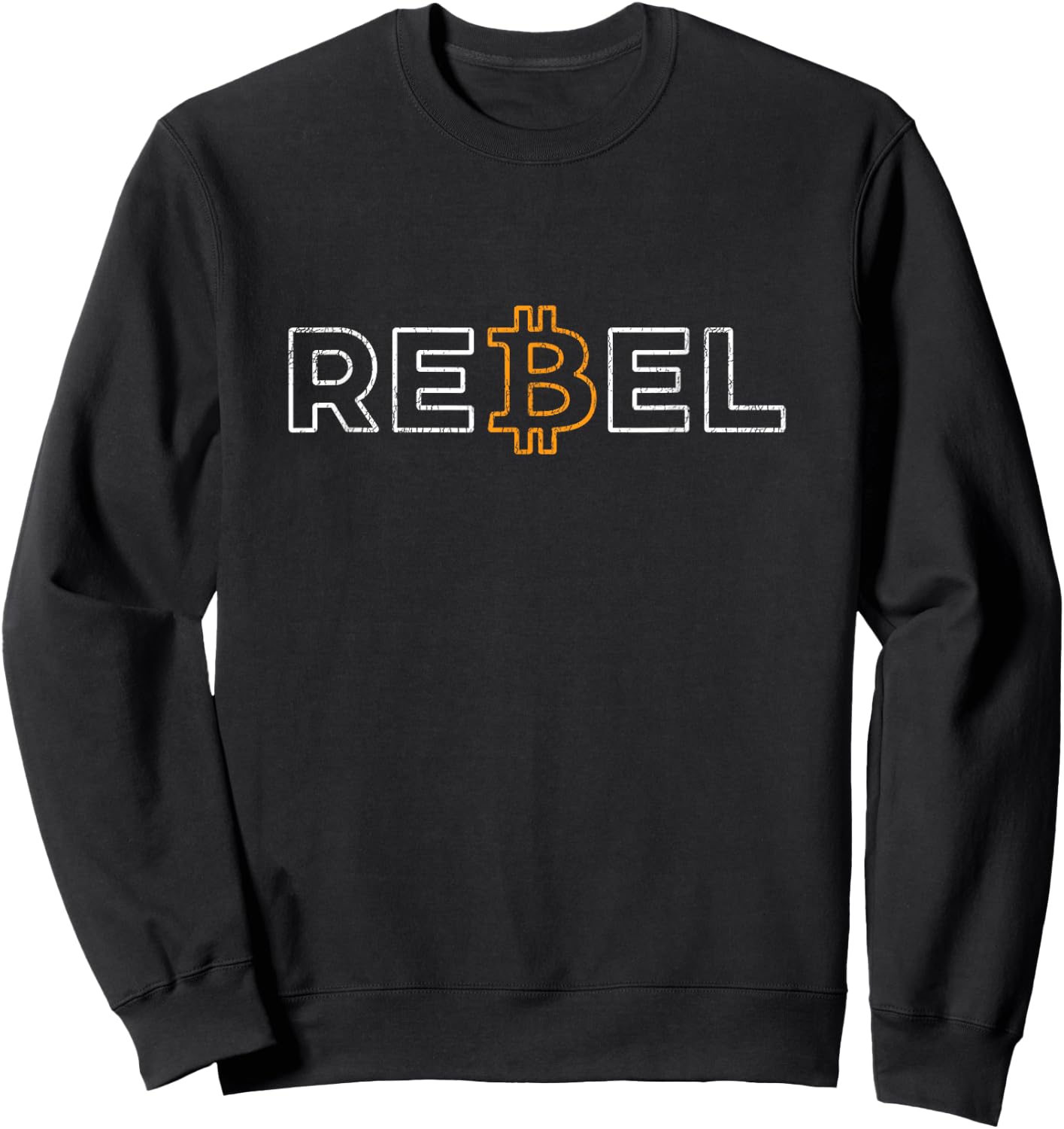 Rebel Bitcoin Crypto Währung DeFi HODL BTC Sweatshirt - Sweatshirt | Black