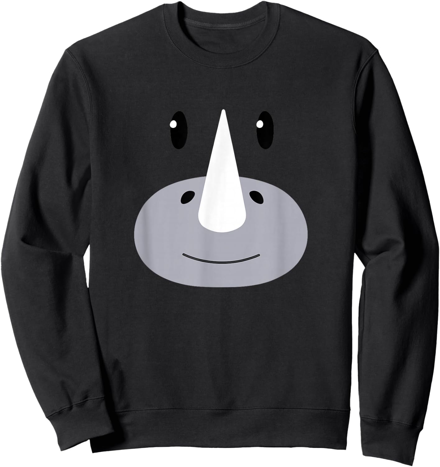 Rhino Face Halloween Costume Adult Kids Toddler Baby 5T 4T Sweatshirt - Sweatshirt | Black