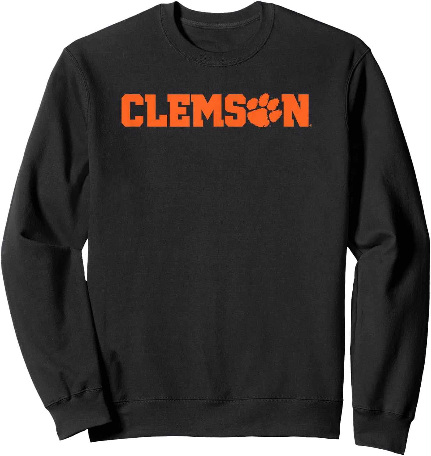 Elite Authentics -Adults Black Small Classic Fit Clemson Tigers Classic Paw Officially Licensed Sweatshirt - Sweatshirt | Black