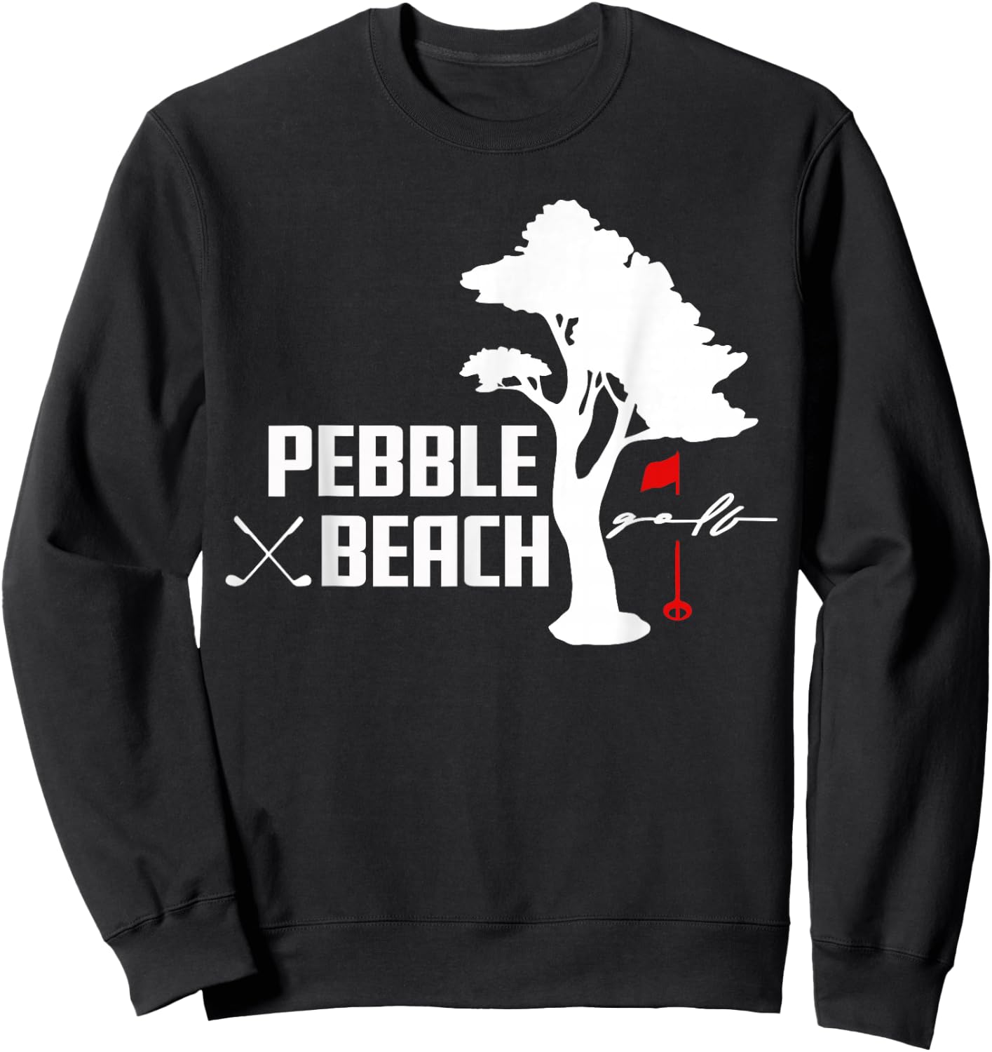 Pebble Beach Golf | Cypress Tree Sweatshirt - Sweatshirt | Black