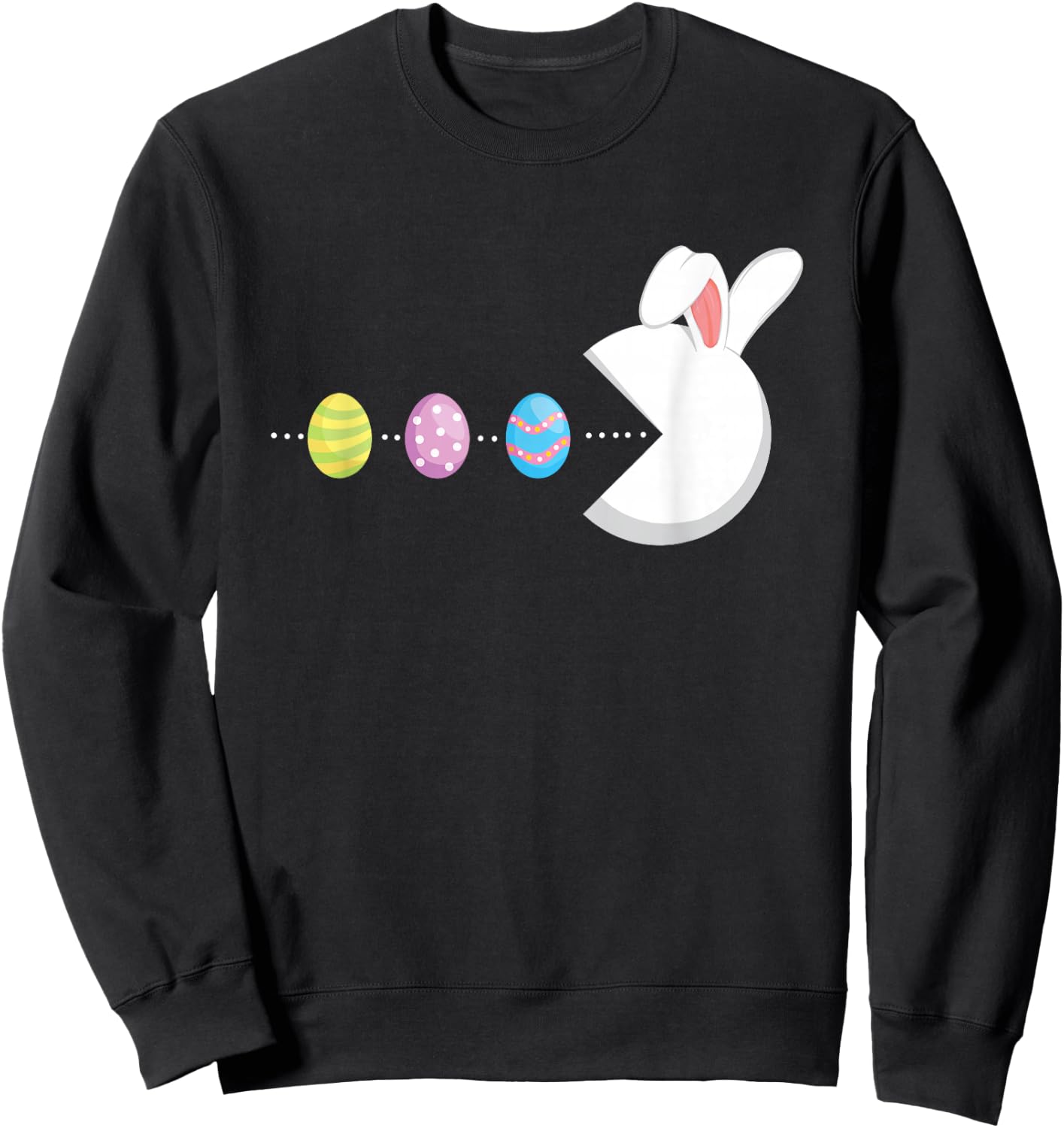 Bunny Easter Egg Gamer - Colorful Eggs Gaming Game Sweatshirt - Sweatshirt | Black