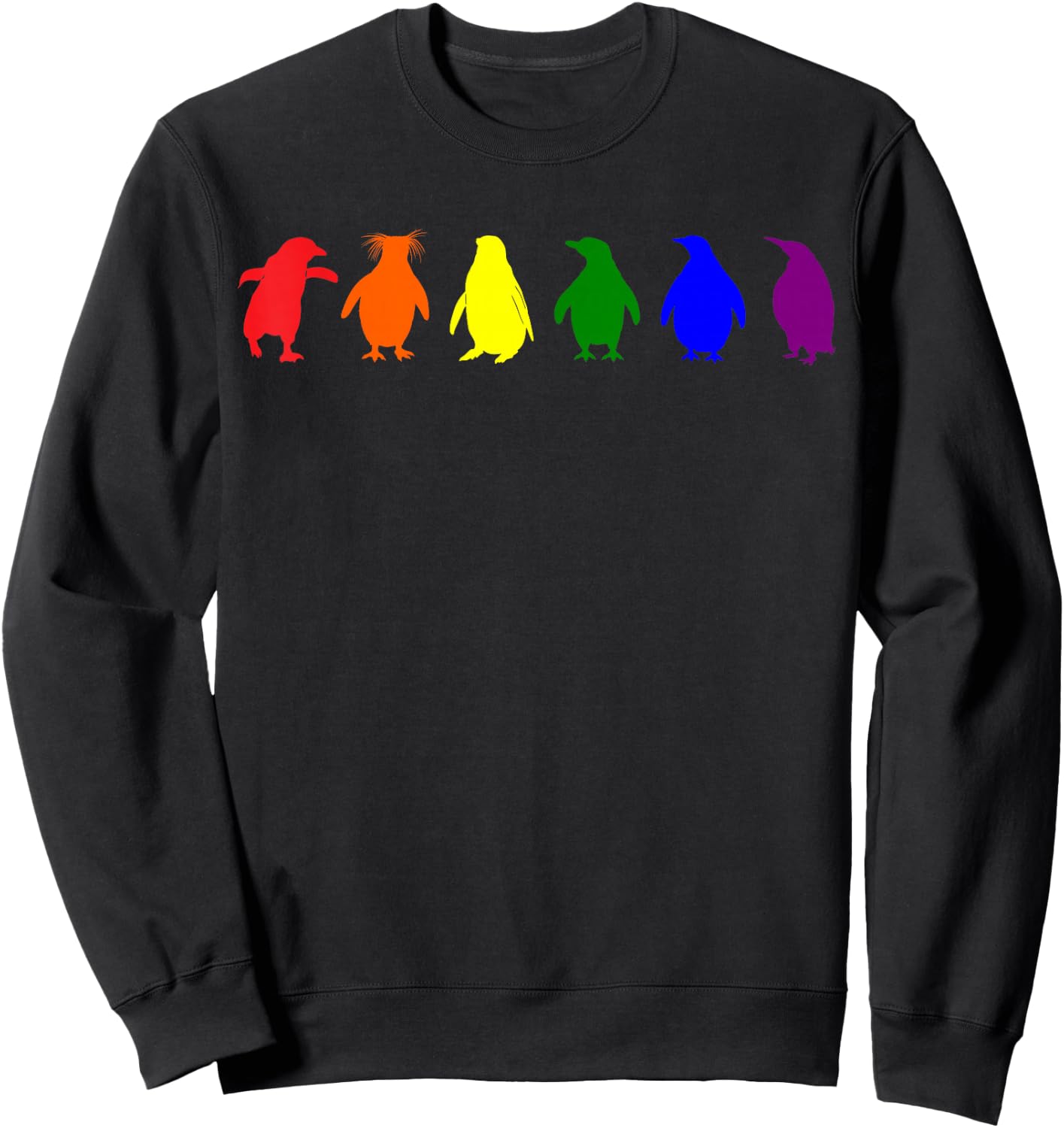 Gay Penguins LGBT Flag Pride Transgender Lesbian LGBT Sweatshirt - Sweatshirt | Black