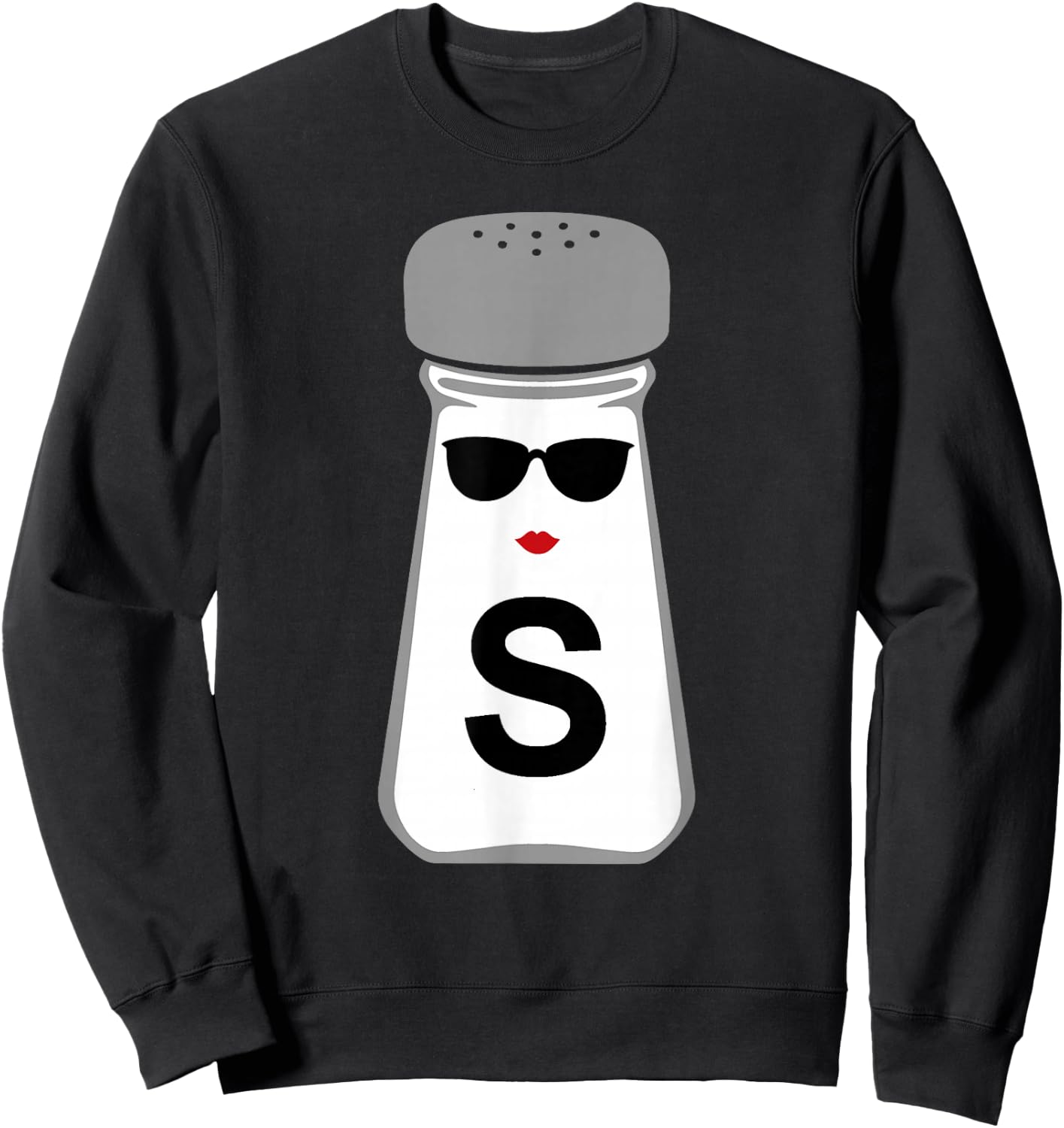 Salt and Pepper Halloween Costume , black Sweatshirt - Sweatshirt | Black