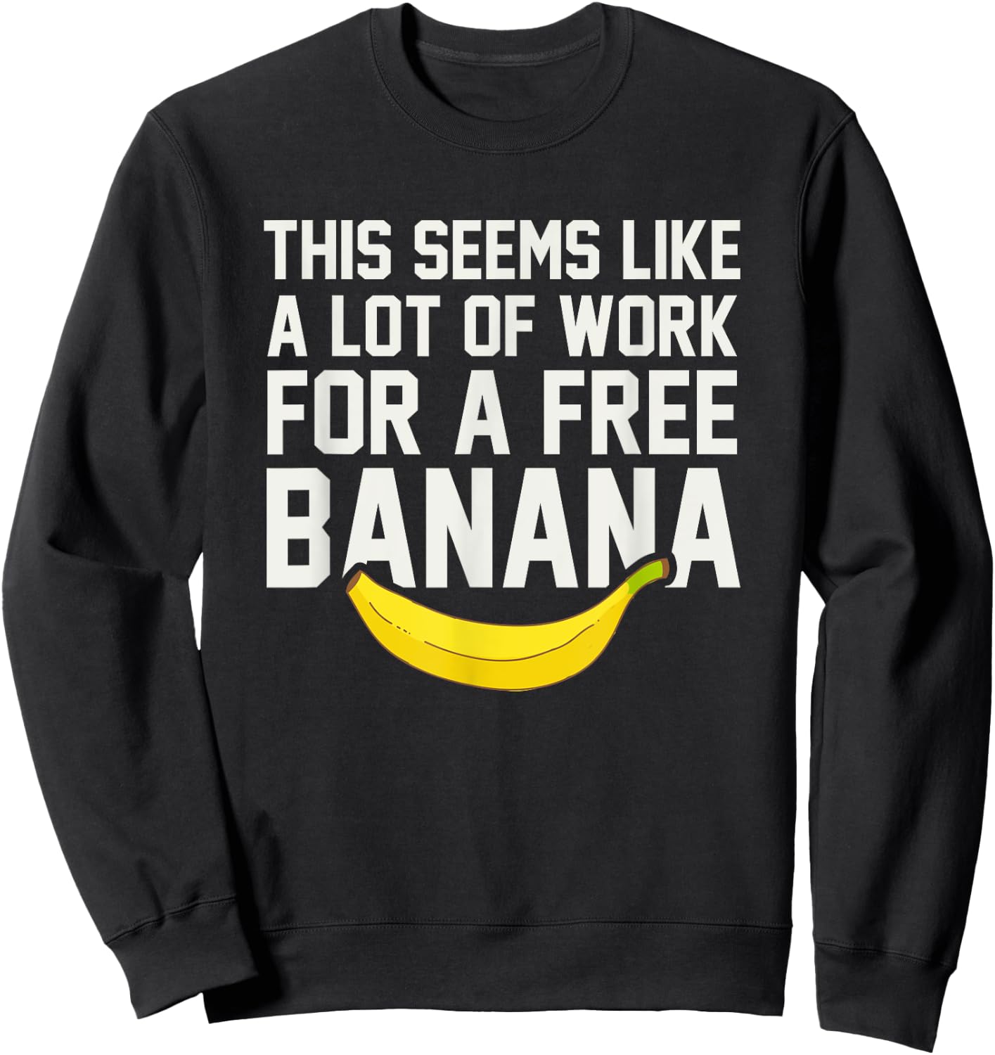 Funny Cross Country Running Shirts - XC Shirt Free Bananaa Sweatshirt - Sweatshirt | Black