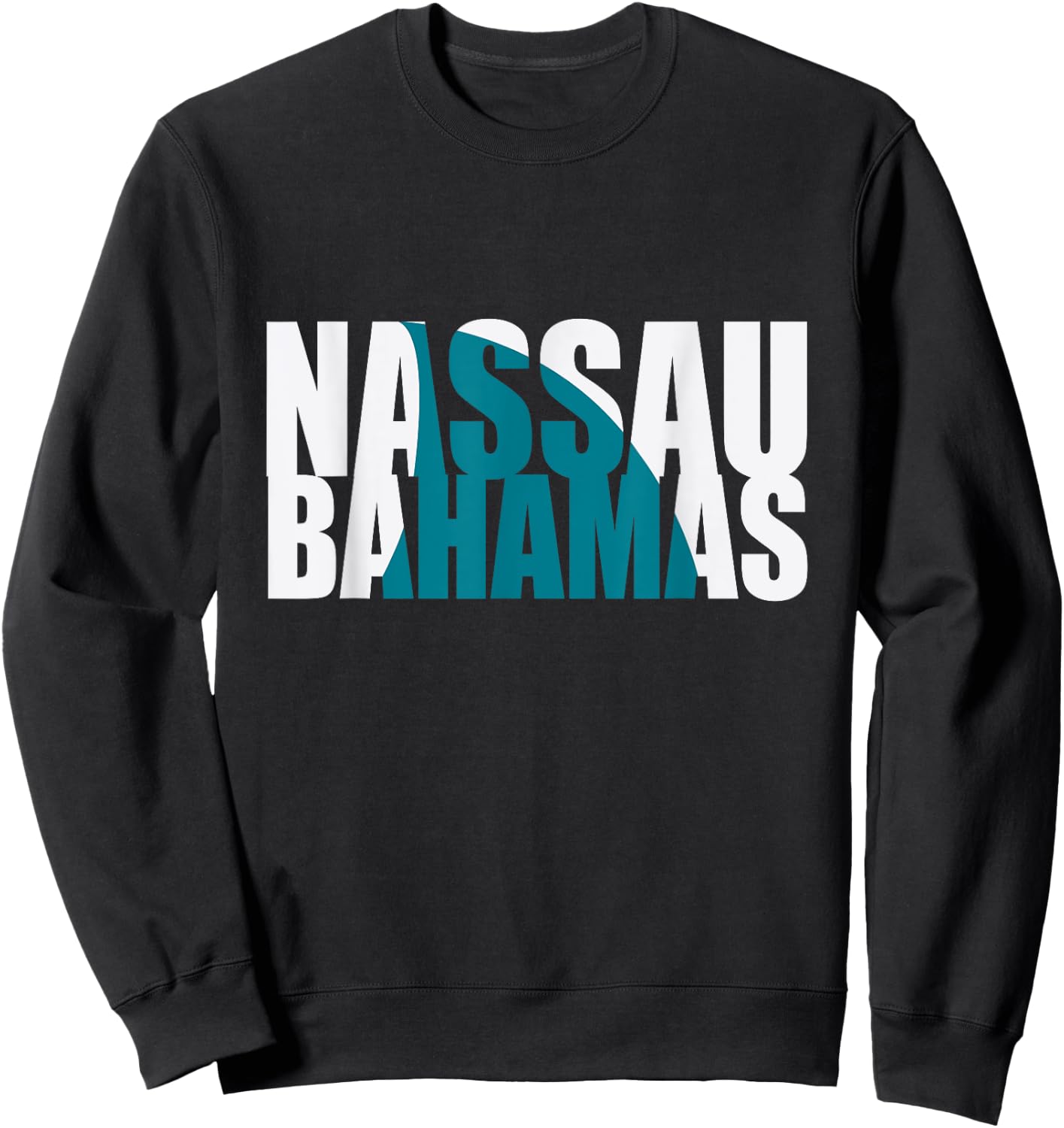 Nassau Bahamas Shark Fin Vacation Souvenir Sweatshirt - Sweatshirt | Black