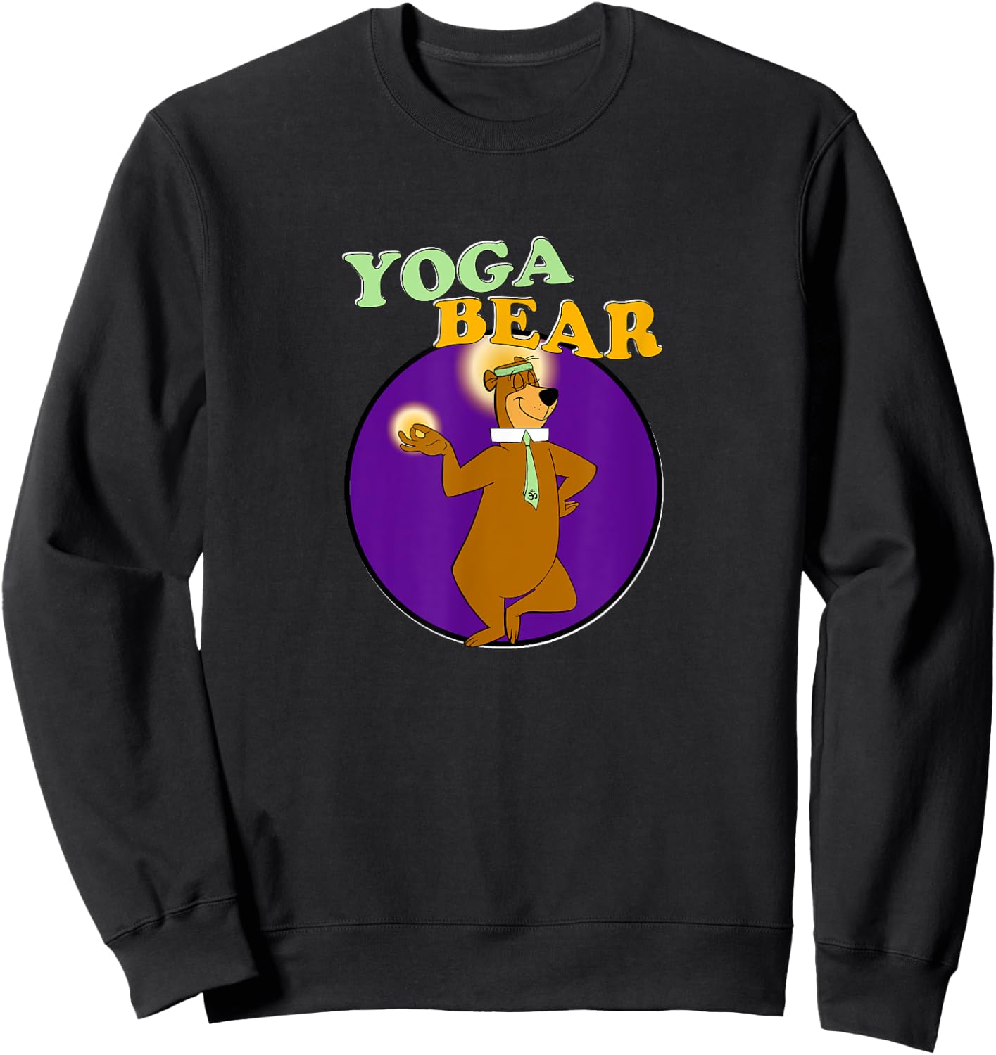 Yoga Bear Funny Yogi Yoga Workout Sweatshirt - Sweatshirt | Black