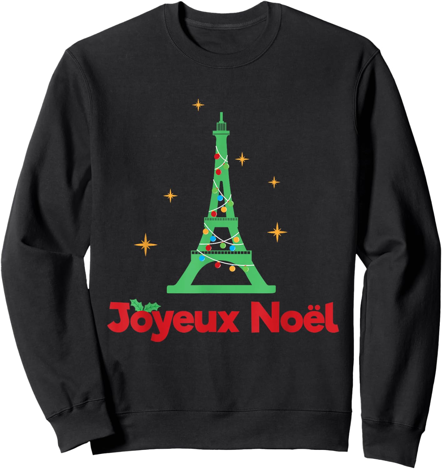 French Merry Christmas - Joyeux Noel Sweatshirt - Sweatshirt | Black