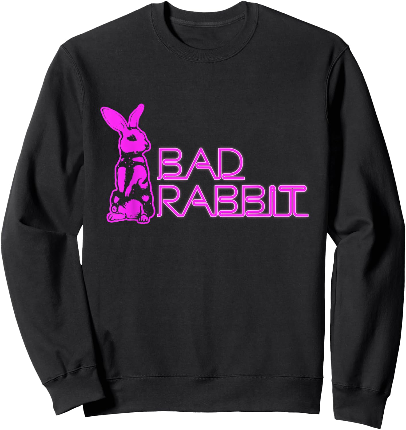 Bad Rabbit Bunny Bloody Hater Antisocial Horror Introverted Sweatshirt - Sweatshirt | Black