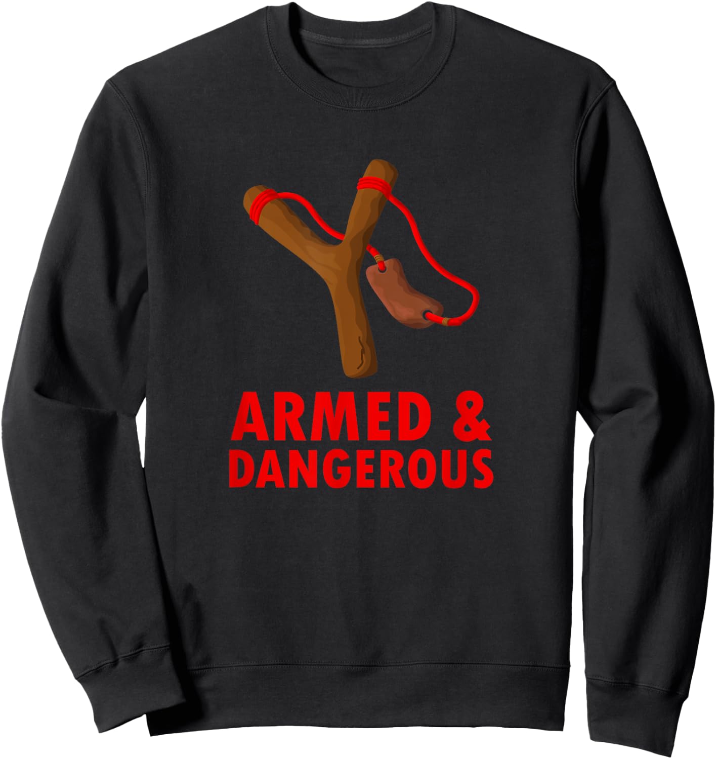 Toy Slingshot Backyard Rabbit & Squirrel Hunting Sweatshirt - Sweatshirt | Black