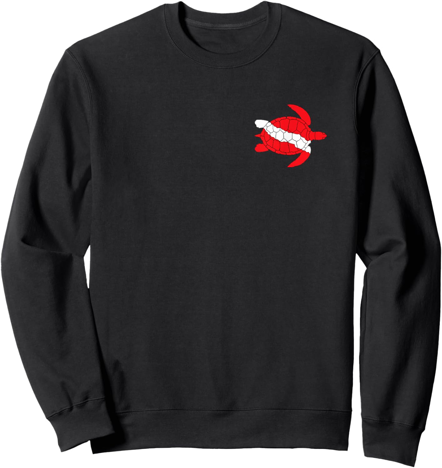 Sea Turtle Dive Flag Scuba Diving Lovers Diver Shirt Sweatshirt - Sweatshirt | Black