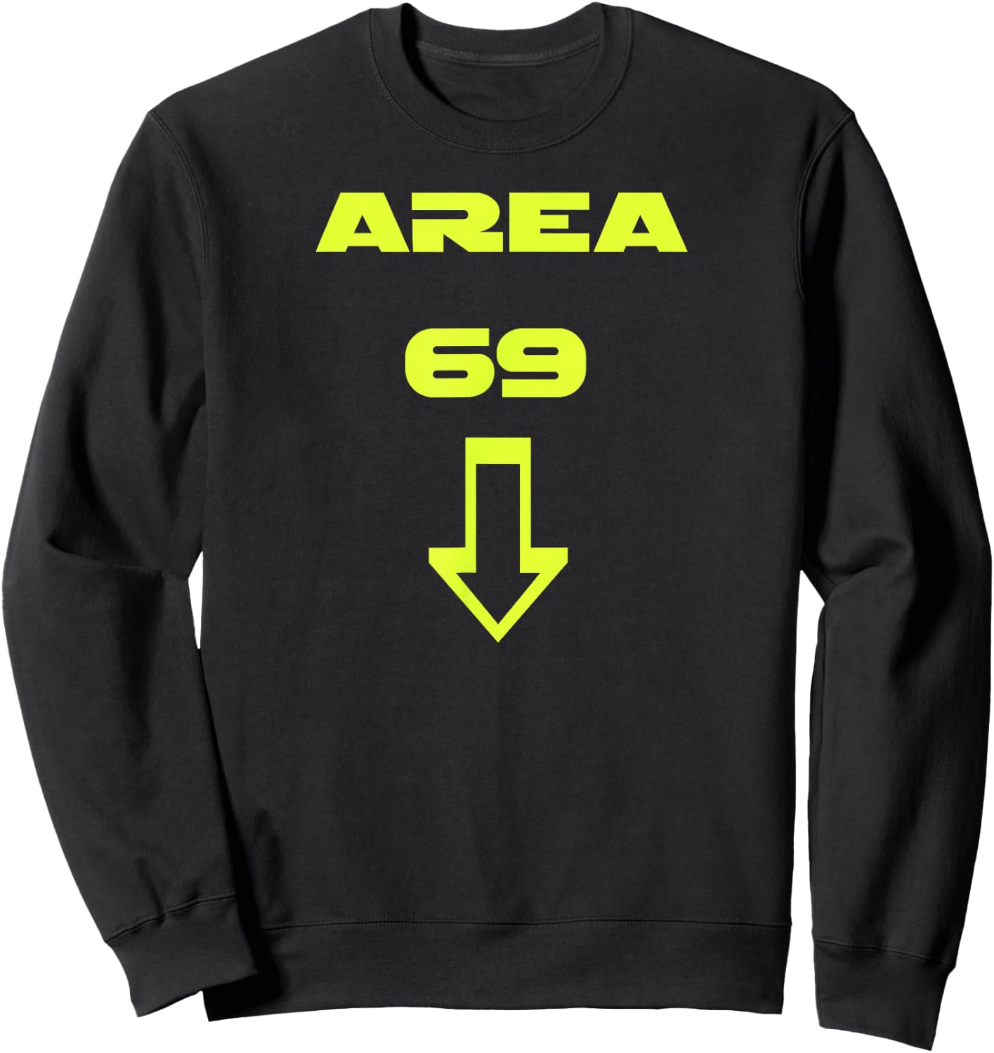20th Century Fox Television Solar Opposites Terry Area 69 - -Adults, -Kids - Black - Short Sleeve - - Classic Fit - Cotton Blend - Licensed Design - Size: Small Sweatshirt - Sweatshirt | Black