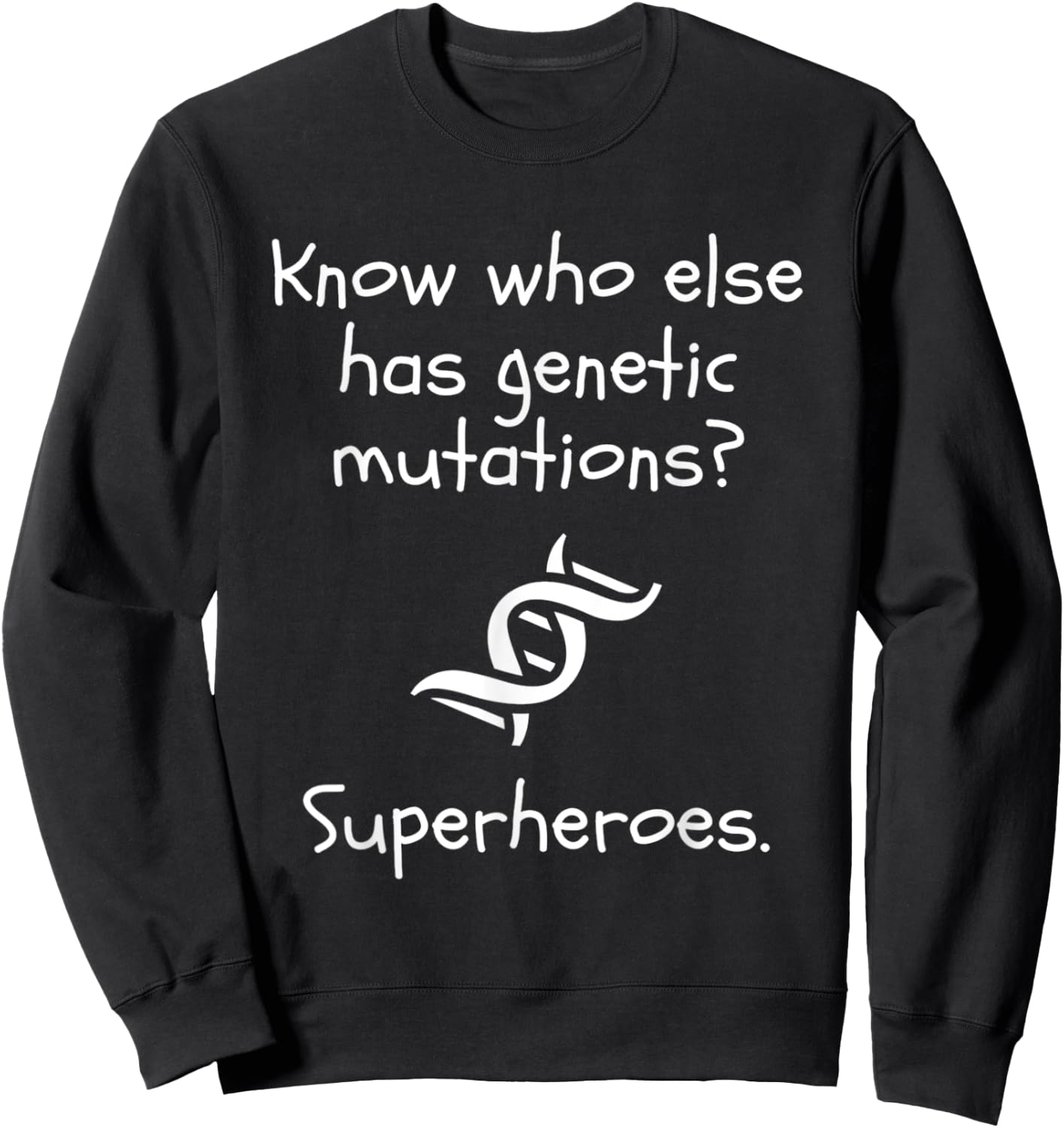 Kids Genetic Disorder Awareness Funny Super Hero Sweatshirt - Sweatshirt | Black