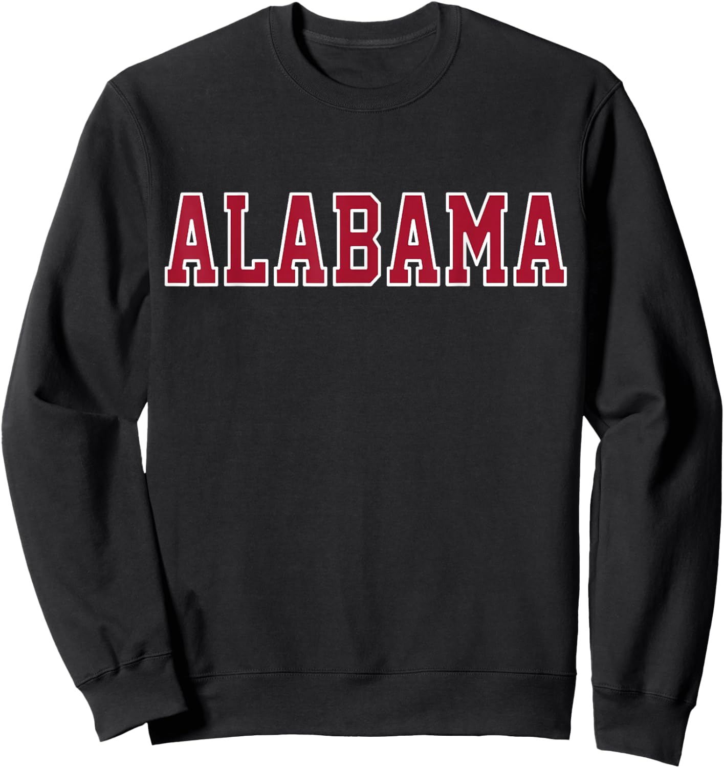 Vintage Alabama Men Alabama Women Retro Red Gift Sweatshirt - Sweatshirt | Black