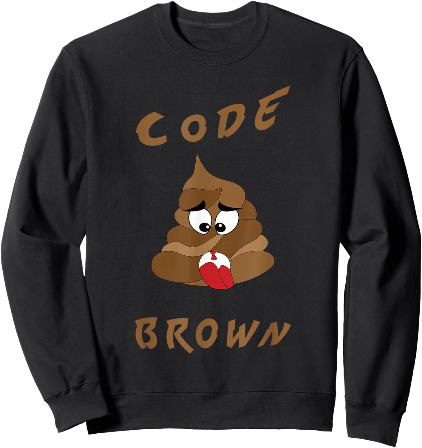 Funny Medical Code Brown | Funny Healthcare Sweatshirt - Sweatshirt | Black