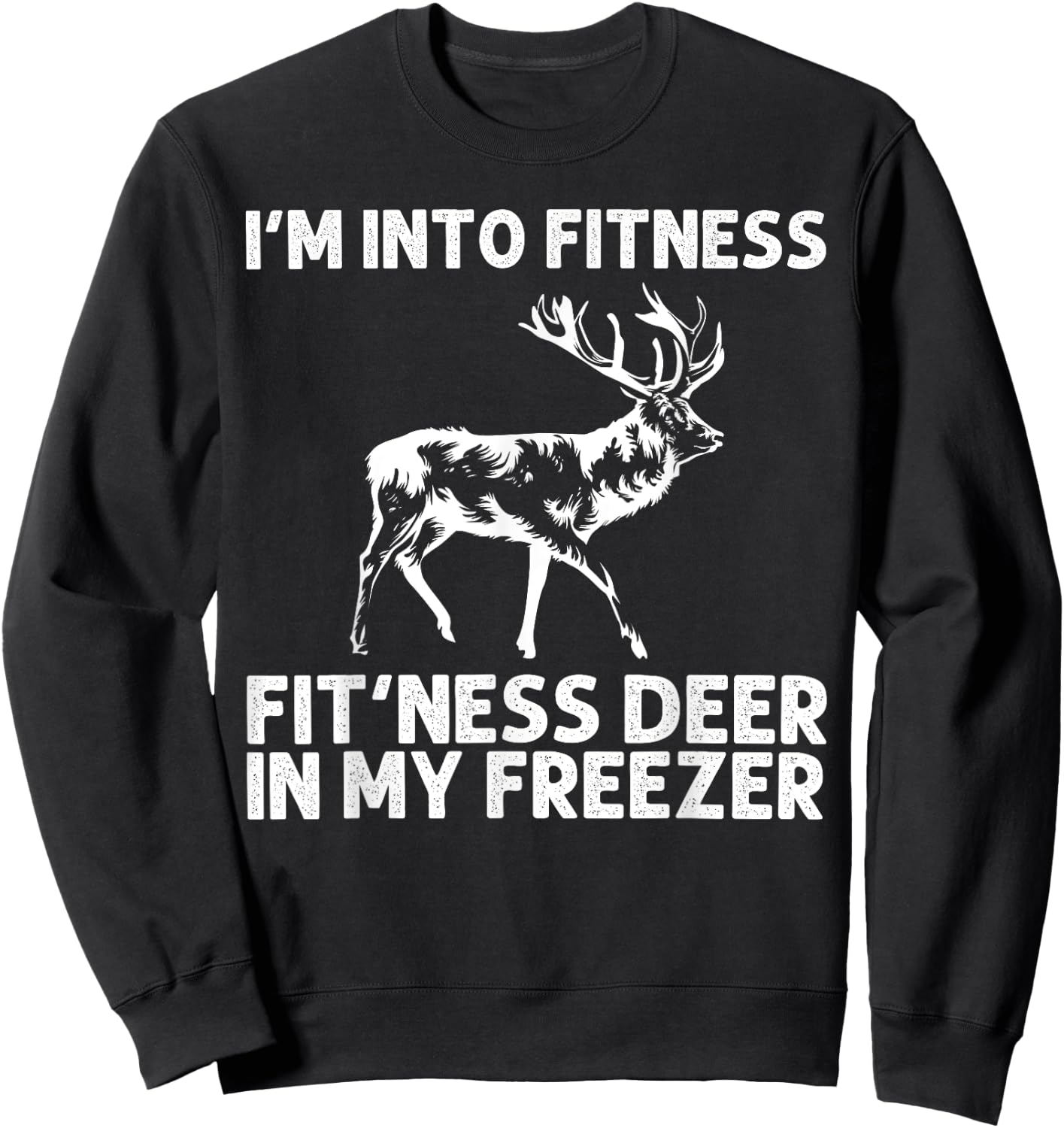 Deer Hunting Art Women Wildlife Hunter Deer Hunting Sweatshirt - Sweatshirt | Black