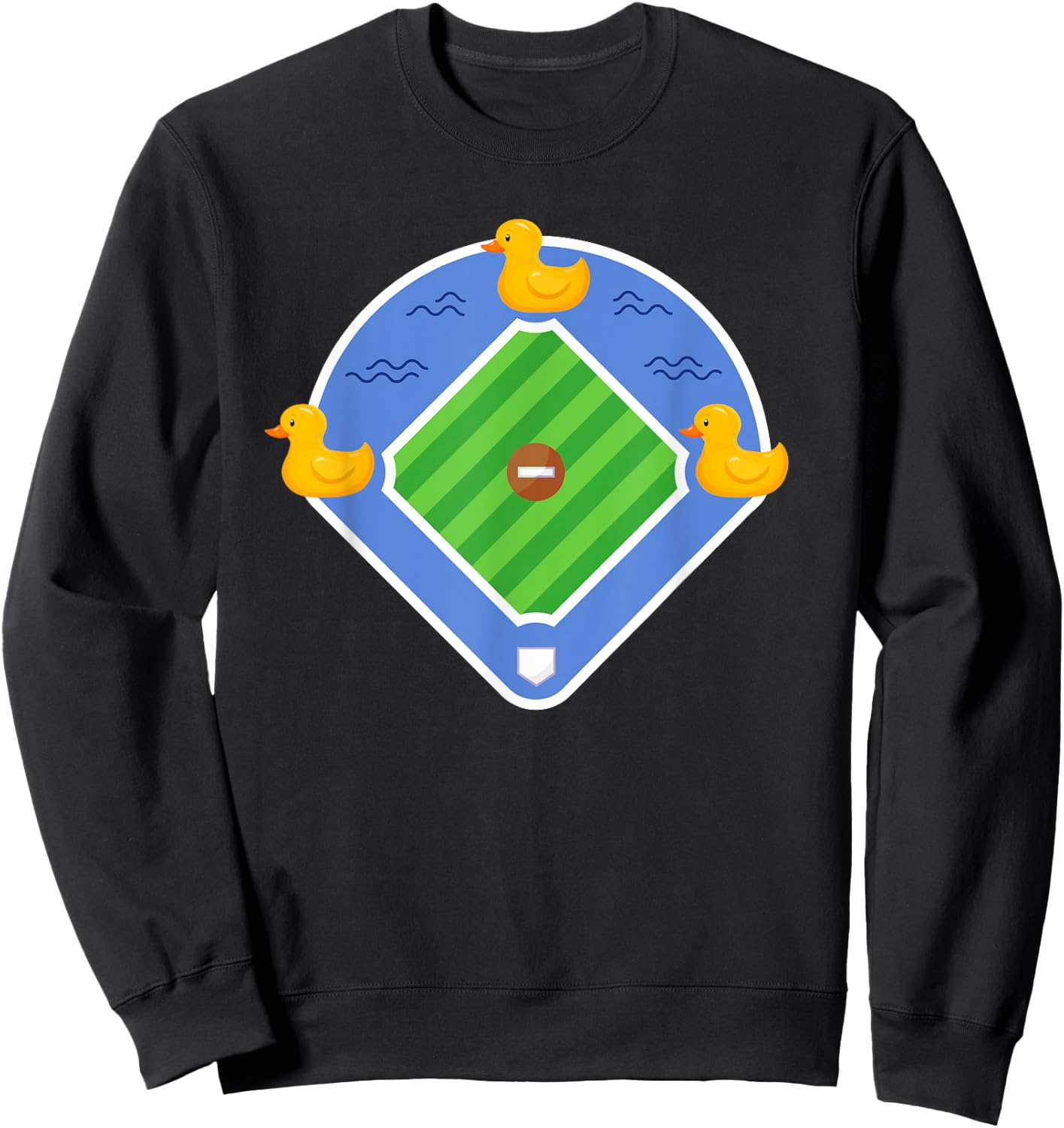 Funny Ducks On The Pond Baseball Quotes Bases Loaded Cute Sweatshirt - Sweatshirt | Black