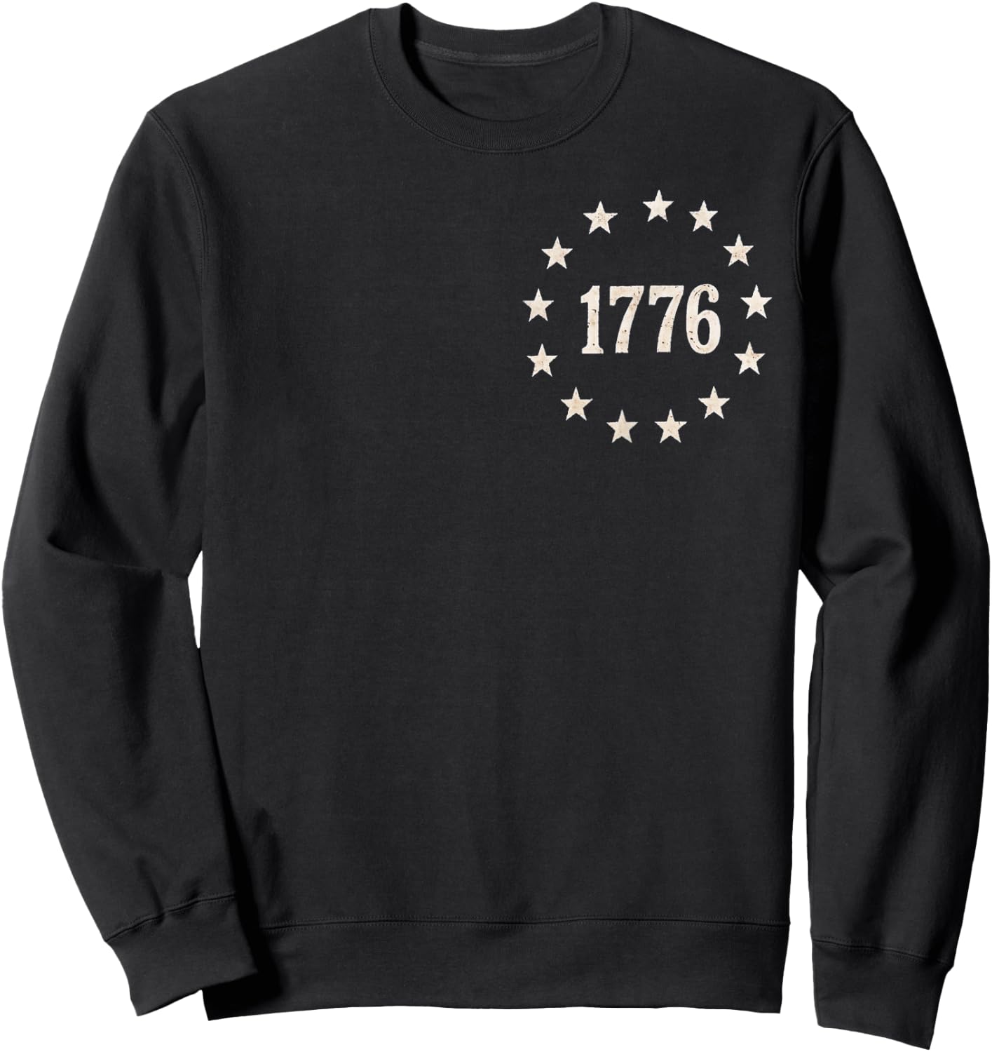 (2 Sides) 1776 We The People 250 Years 1776 2026 4th of July Sweatshirt - Sweatshirt | Black