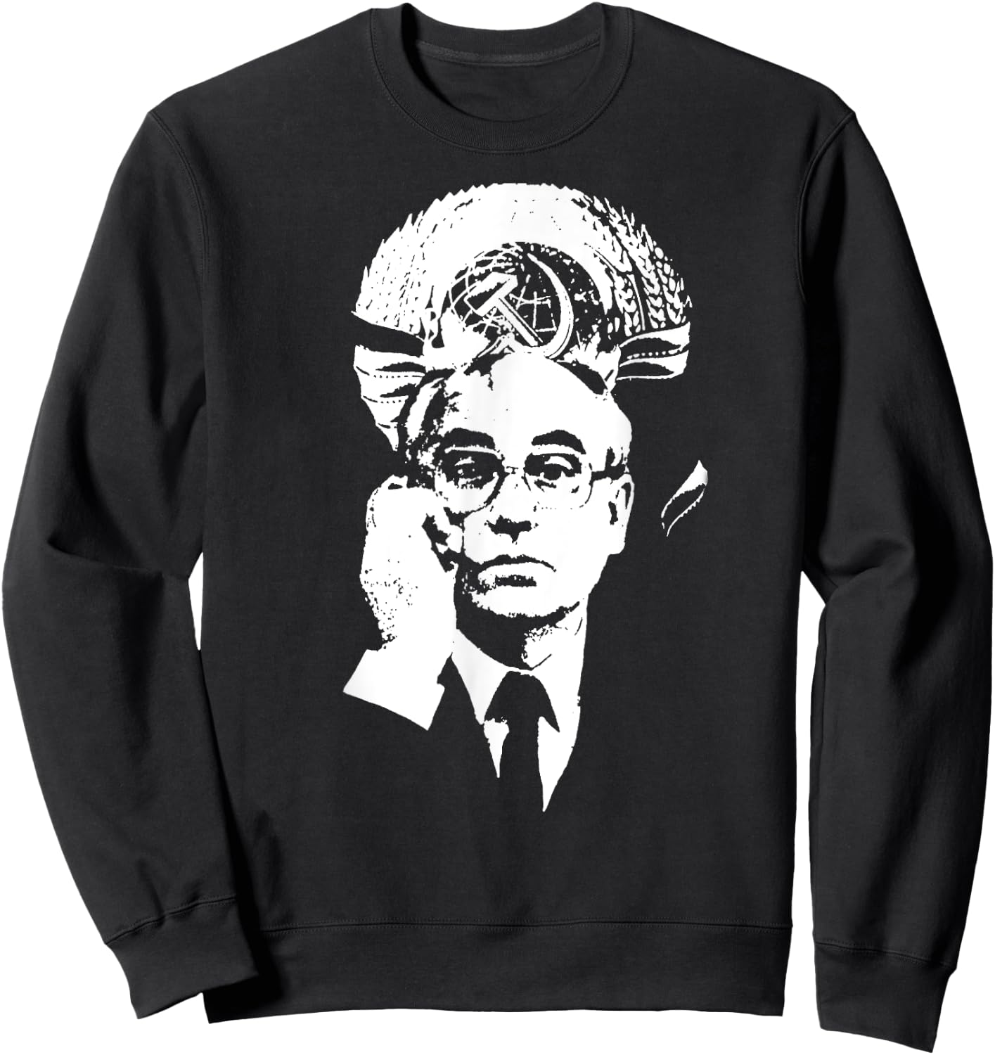 Gorbachev SOVI8 Vintage Propaganda. Sweatshirt - Sweatshirt | Black