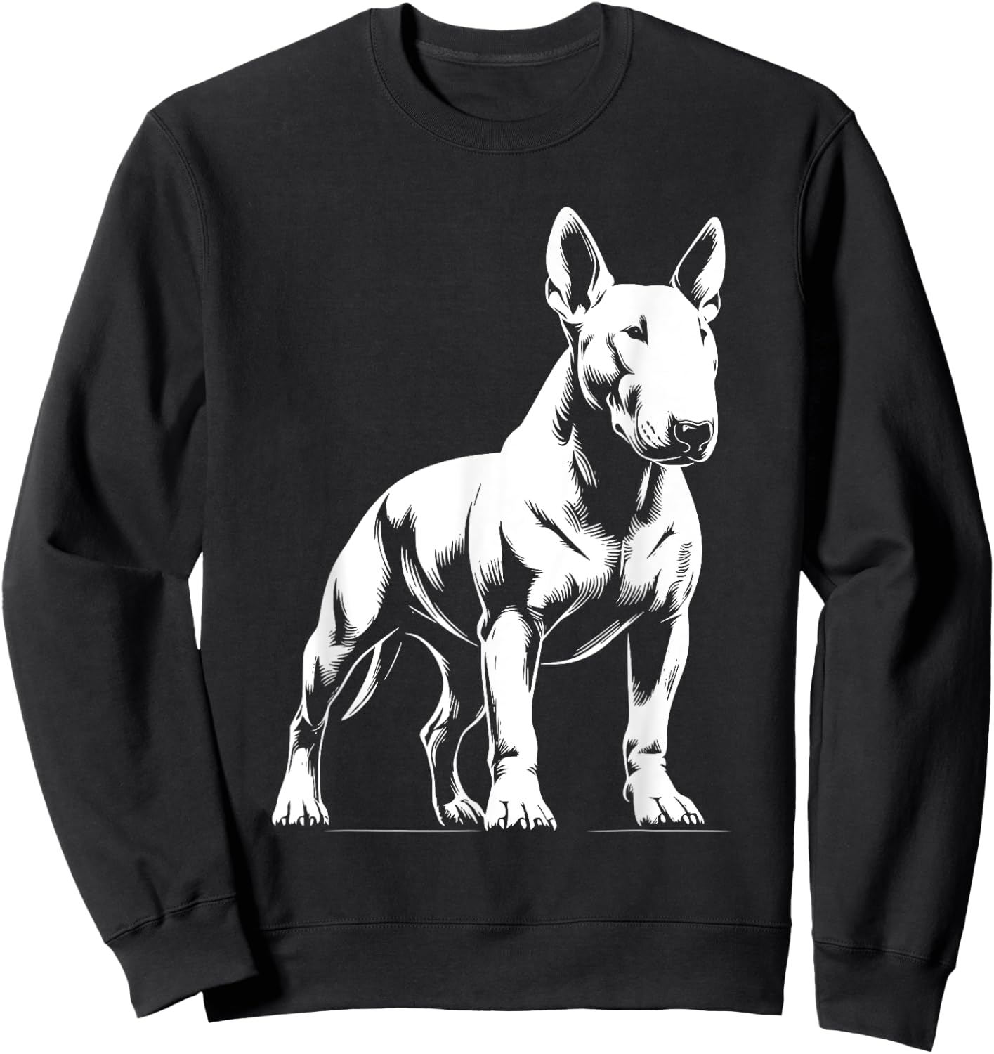 Dog Dad Mom Lover – Monochromatischer Bullterrier Sweatshirt - Sweatshirt | Black