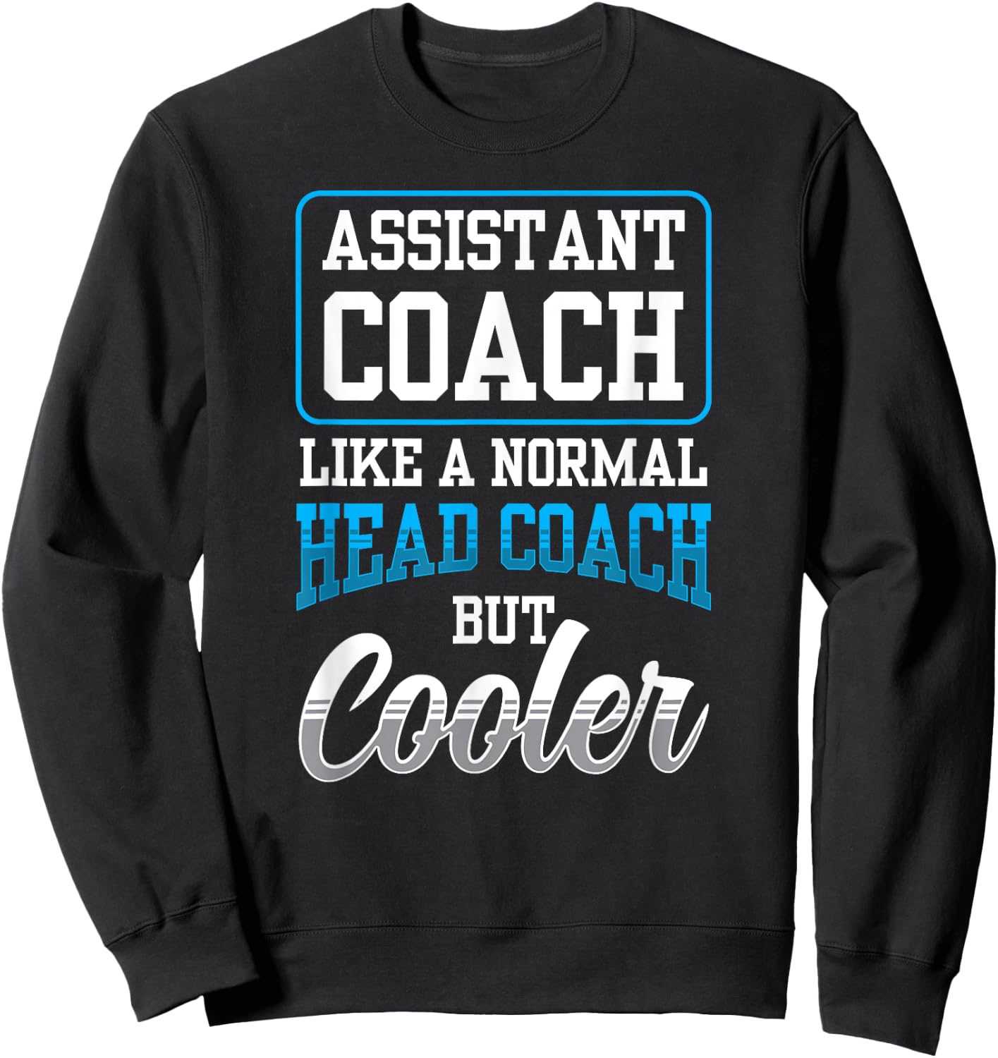 Assistant Coach Like A Normal Head Coach But Coaching Sweatshirt - Sweatshirt | Black