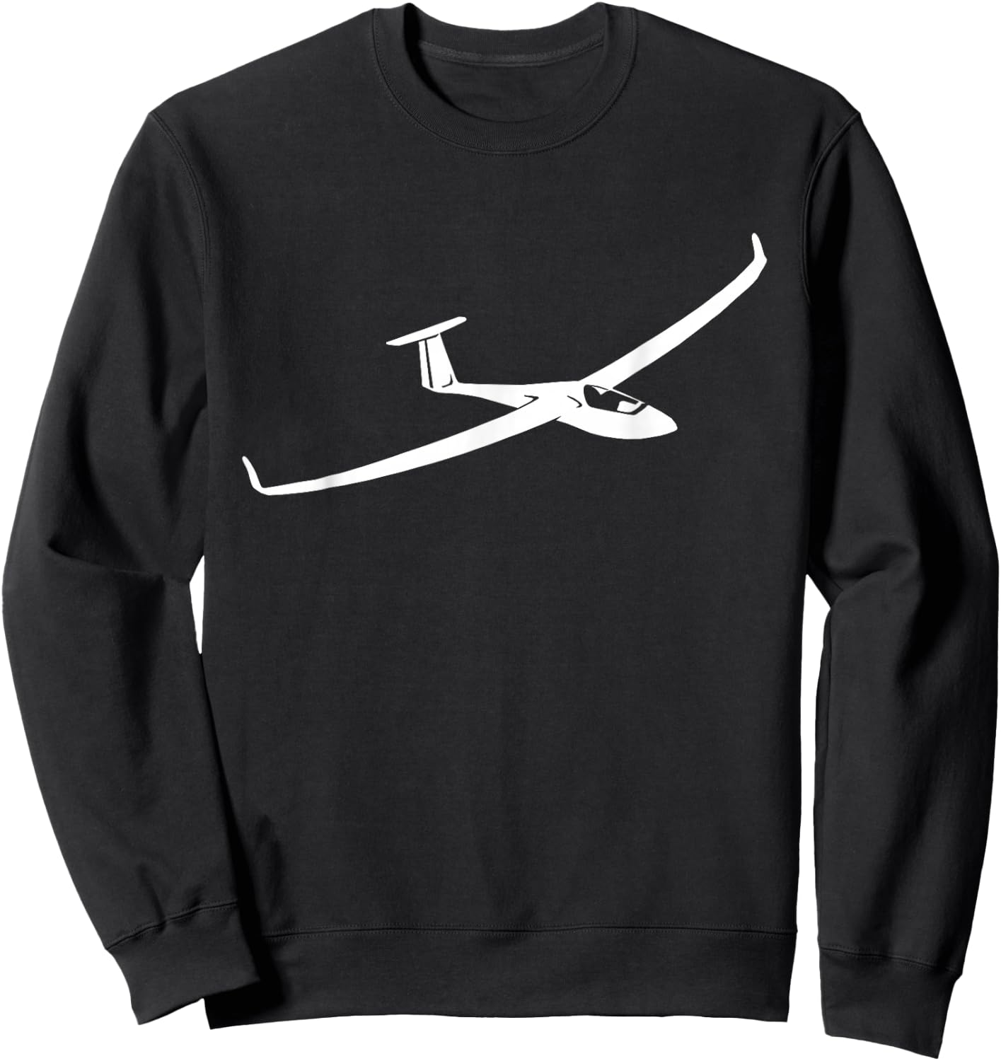 with German Text "Segelflugpilot", black Sweatshirt - Sweatshirt | Black