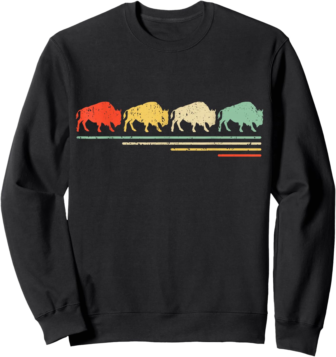 Vintage Bison Sweatshirt - Sweatshirt | Black