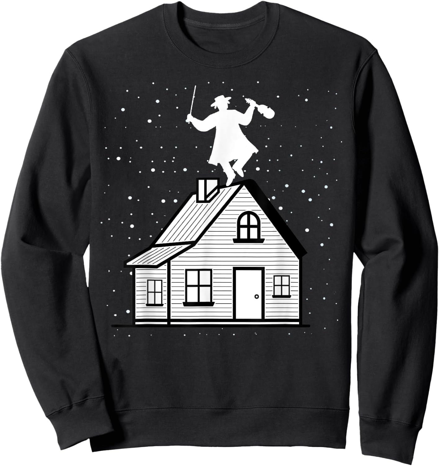 Fiddler On Roof Retro Musical Theater Broadway Theatre Sweatshirt - Sweatshirt | Black