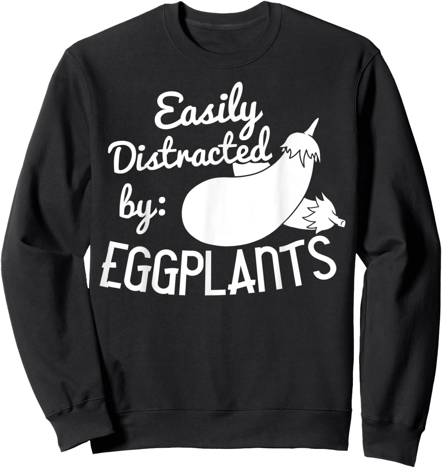Eggplant Gift Funny Indian Parmesan Sweatshirt - Sweatshirt | Black