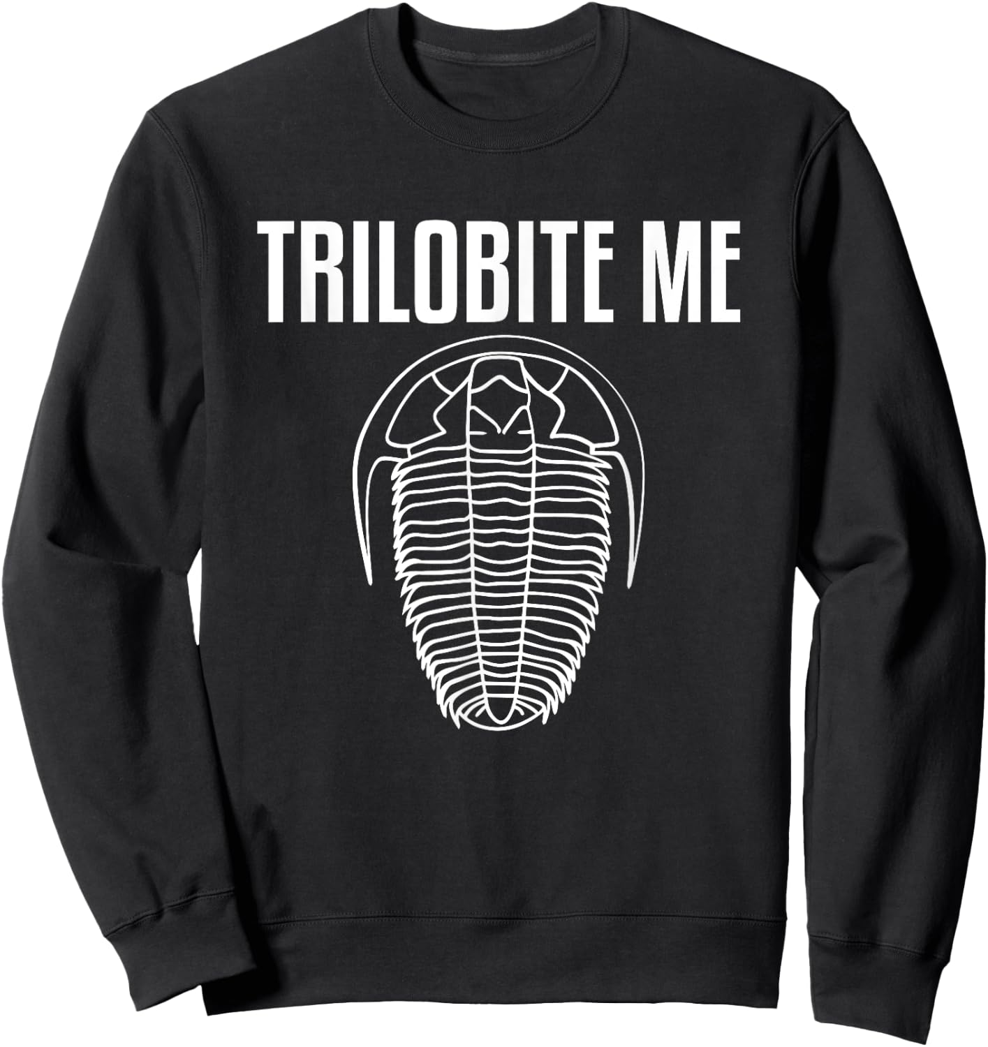 Trilobite Me Skeleton Fossil Hunter Paleontologist Sweatshirt - Sweatshirt | Black