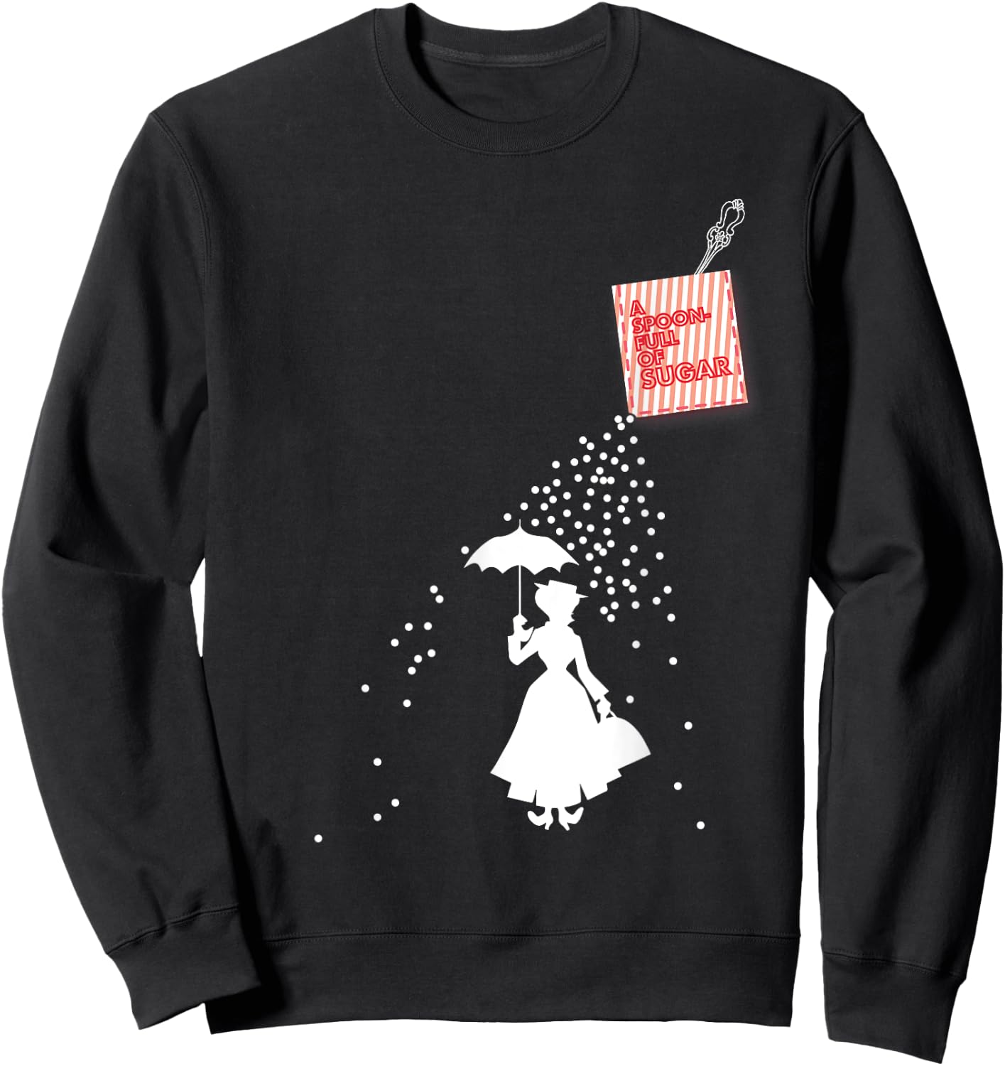 Mary Poppins Spoonfull Pocket Sweatshirt - Sweatshirt | Black