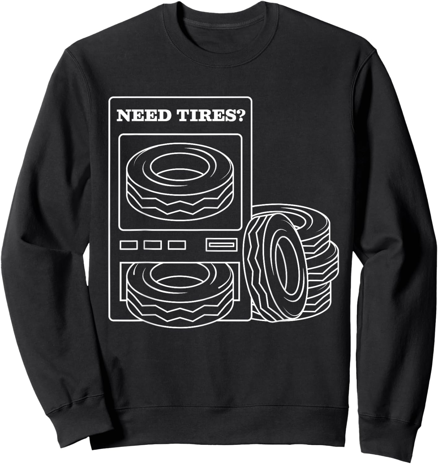 Need Tires? Enthusiast Tyre Wheels Rims Workshop , Black, S Sweatshirt - Sweatshirt | Black