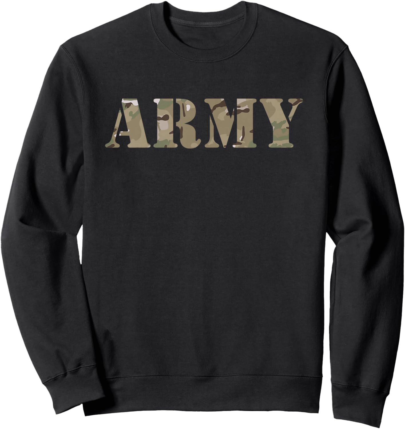 Kids US Army Camo for Boys, Girls, Sons, and Daughters Sweatshirt - Sweatshirt | Black