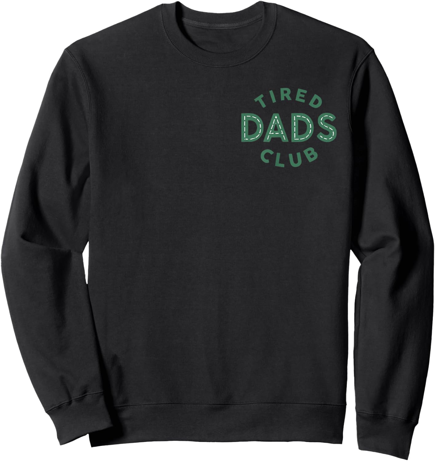 (2 Side) Tired Dads Club Construction Play Cars On Dad Back Sweatshirt - Sweatshirt | Black