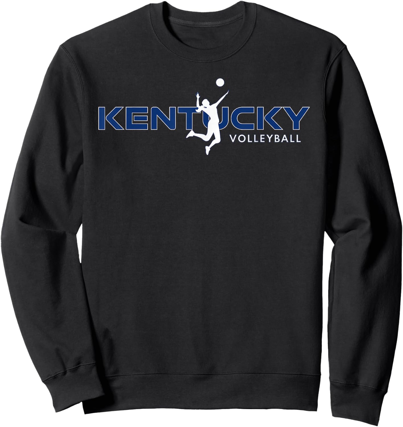 Bluegrass State Sports Fan Kentucky Volleyball Girls Player Sweatshirt - Sweatshirt | Black