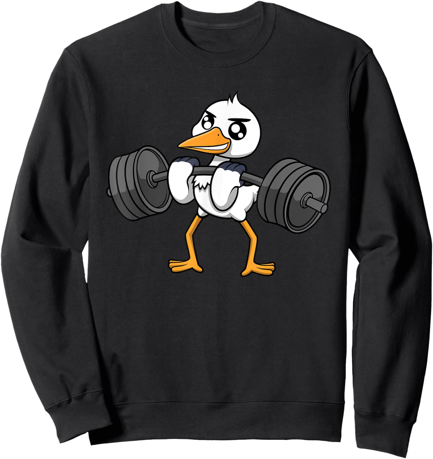 Haltérophilie Cigogne Bodybuilder Gymnastique Entraînement Sweatshirt - Sweatshirt | Black