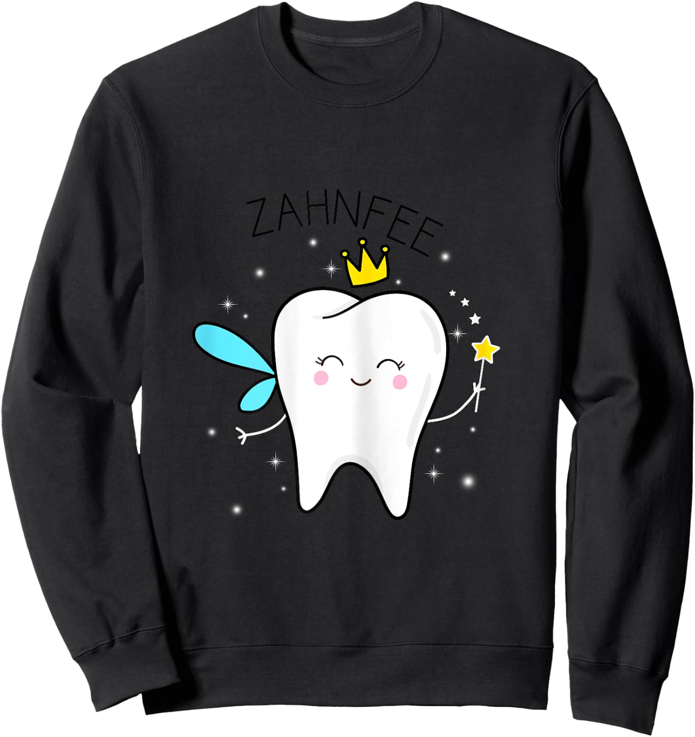 Tooth Fairy Carnival Party Costume Fancy Dress Fairy , White Sweatshirt - Sweatshirt | Black