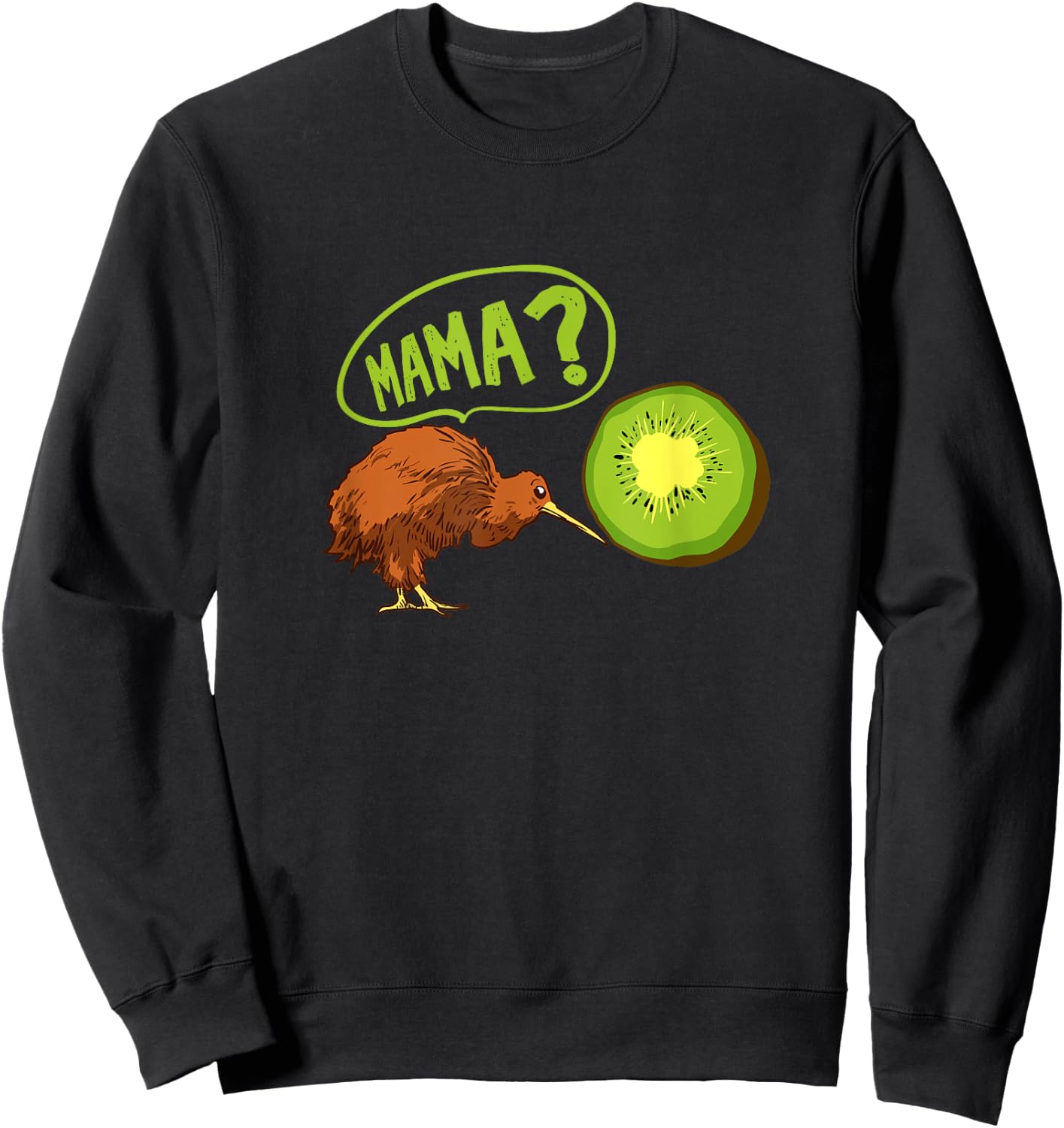 Kiwi meets Kiwifruit Gift A New Zealand Kiwi Sweatshirt - Sweatshirt | Black