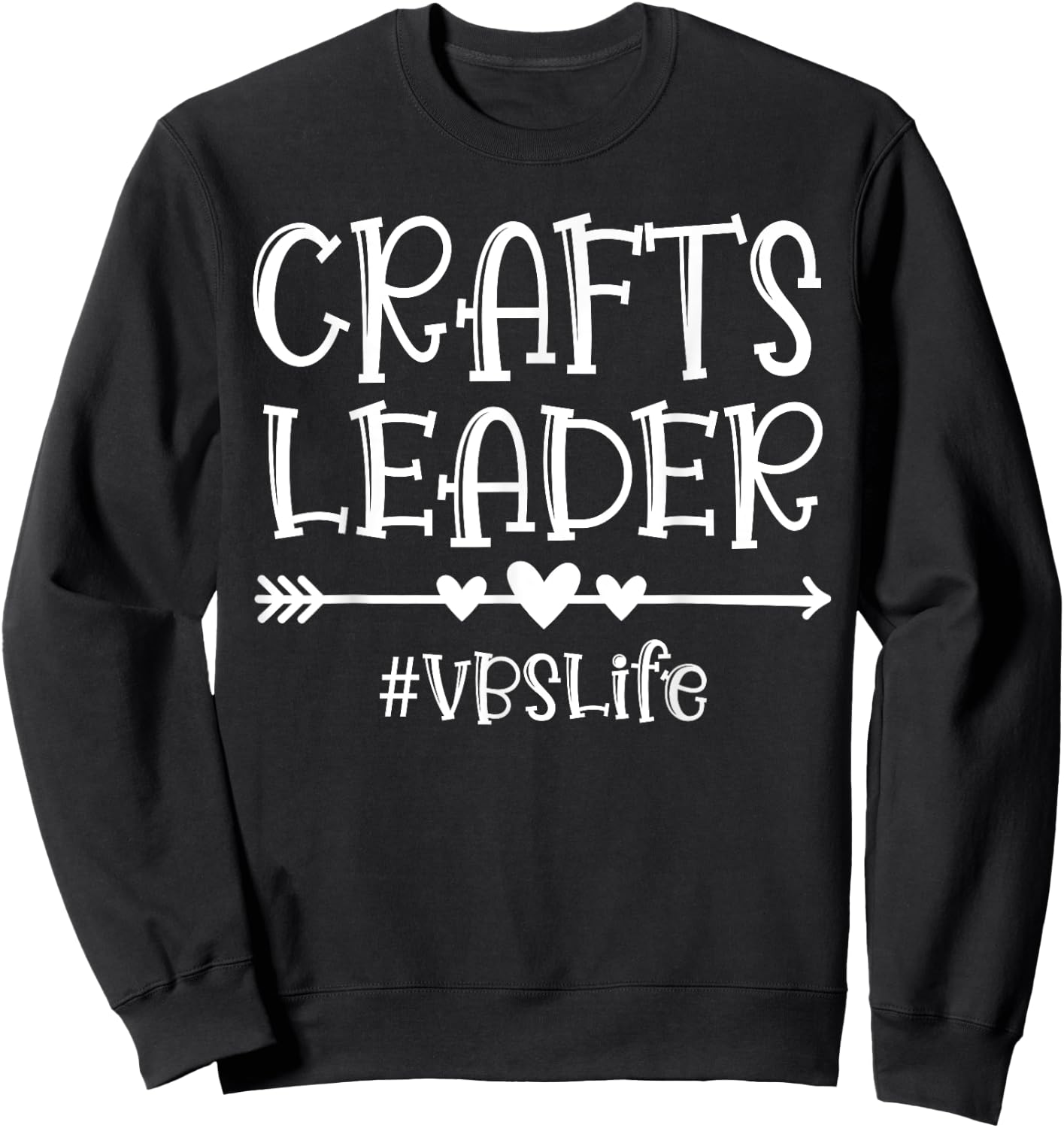 Crafts Leader VBS Squad A Bible School Sunday Group Matching Sweatshirt - Sweatshirt | Black