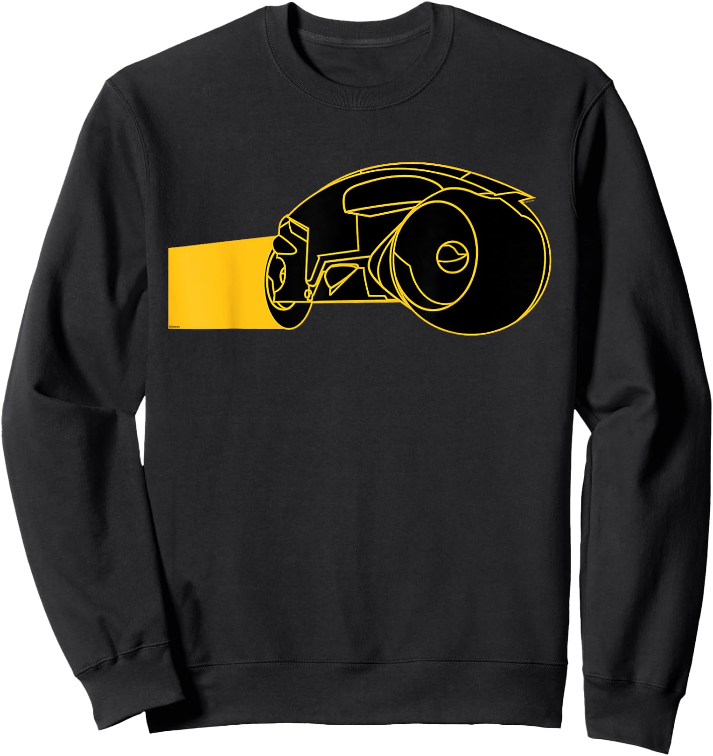 Disney Tron Original 1982 Movie Game Grid Light Cycle , Black, S Sweatshirt - Sweatshirt | Black