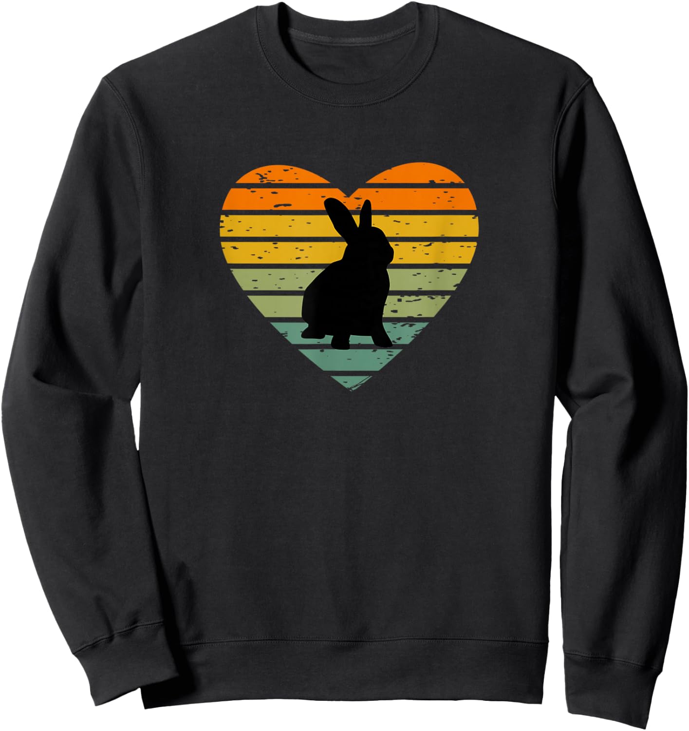 Ich Liebe Hasen Häschen Hasenfan Kaninchen Ostern Osterhase Sweatshirt - Sweatshirt | Black