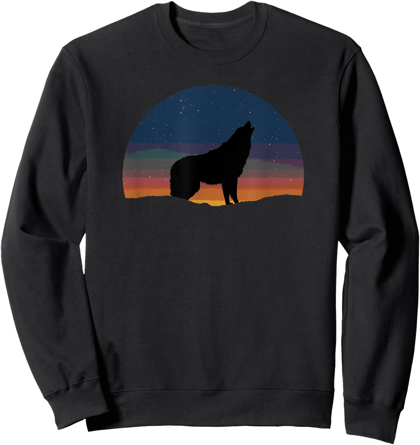 Wolf Spirit Animal Sacred Shaman Native American Clan Gift 2 Sweatshirt - Sweatshirt | Black