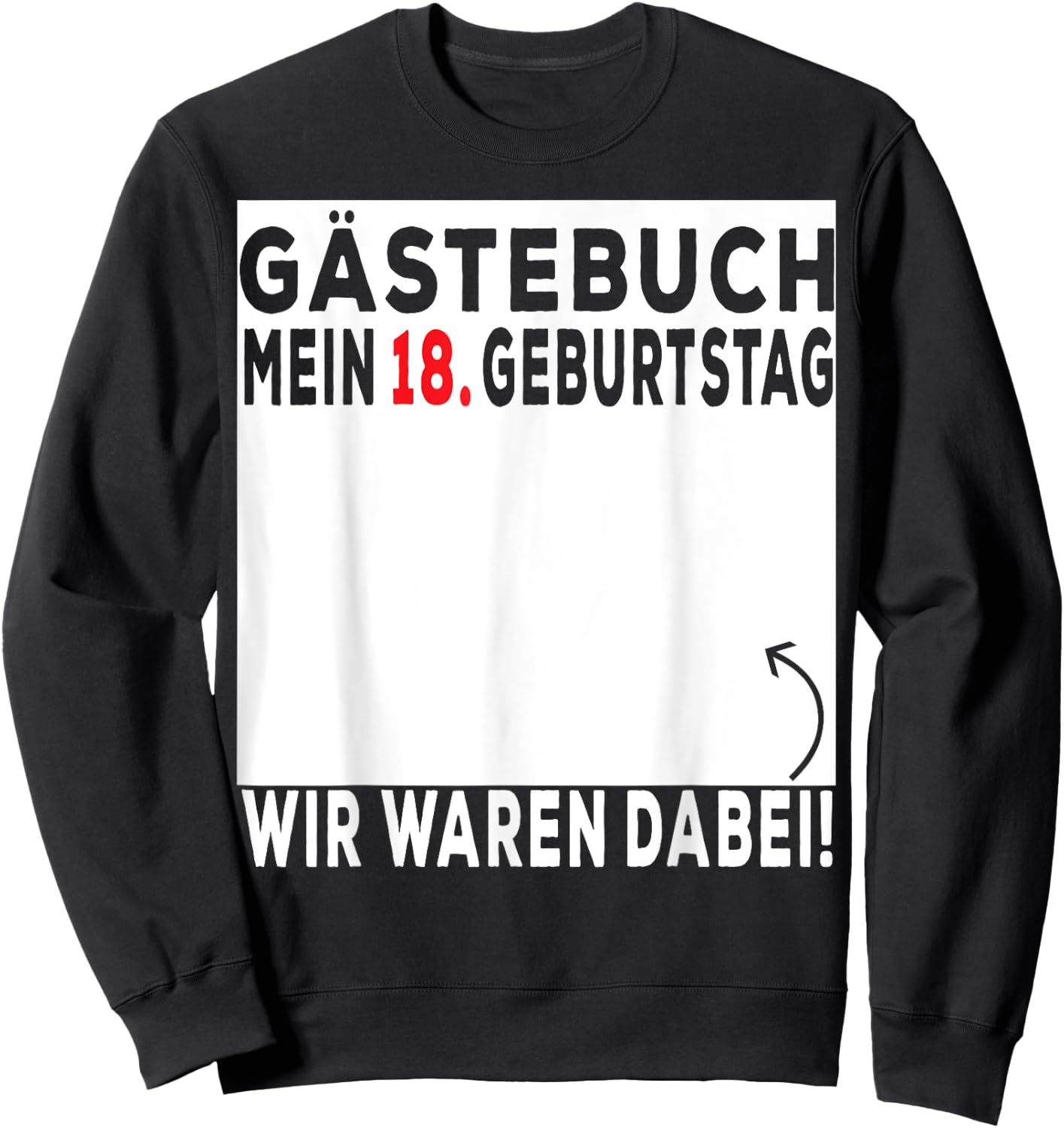 18th Birthday, 18 geburtstag männer, 18 geburtstag frauen Sweatshirt - Sweatshirt | Black