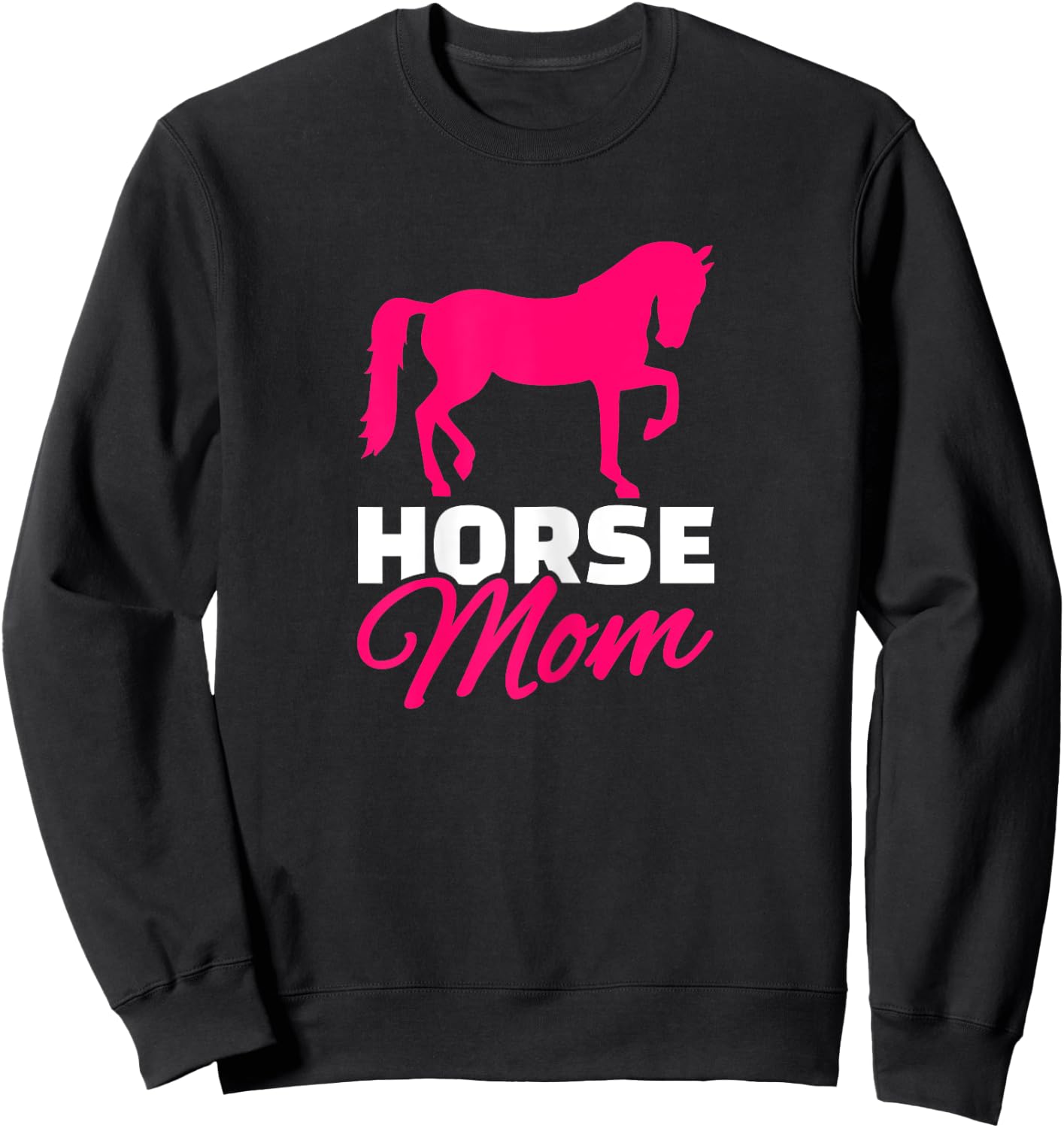 Horse mom Sweatshirt - Sweatshirt | Black