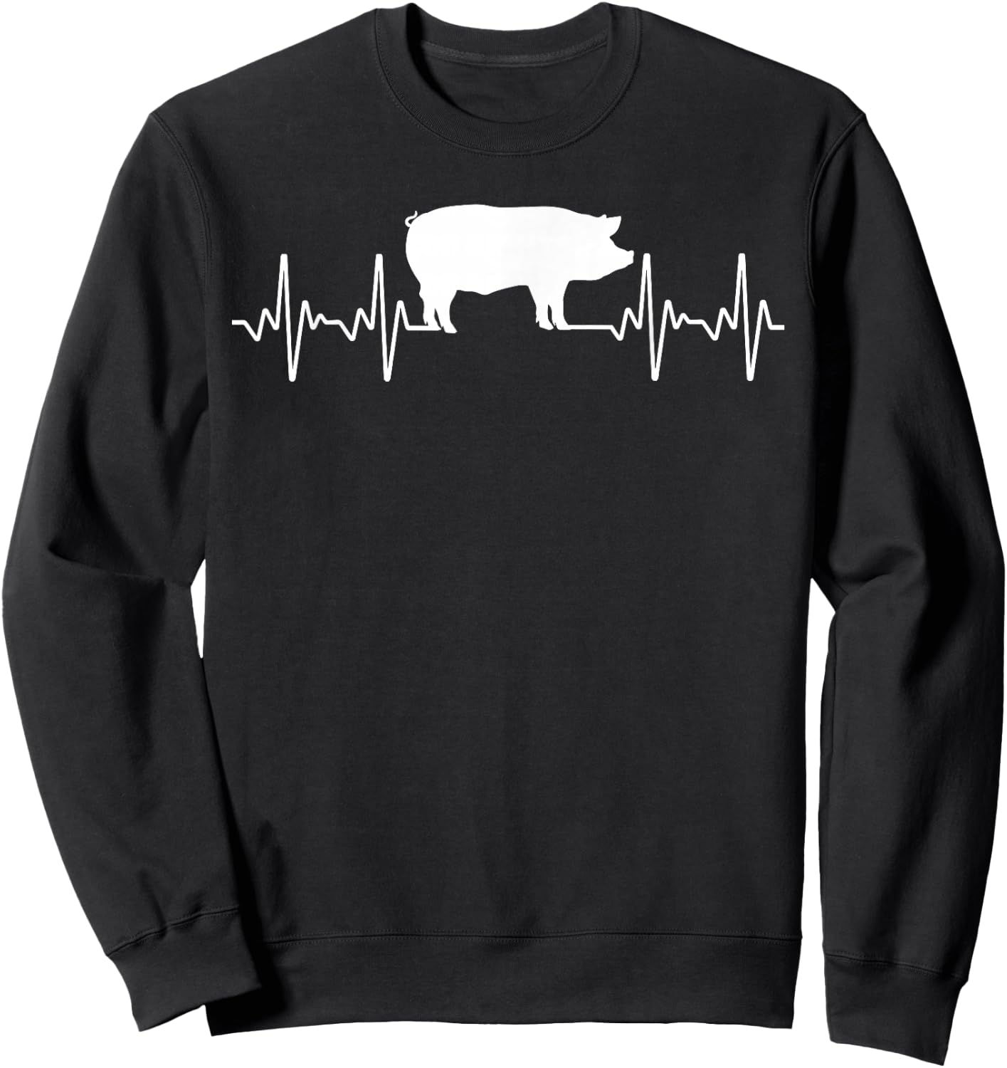 Cute Pig Design Women Kids Pig Farming Pig Lovers Sweatshirt - Sweatshirt | Black