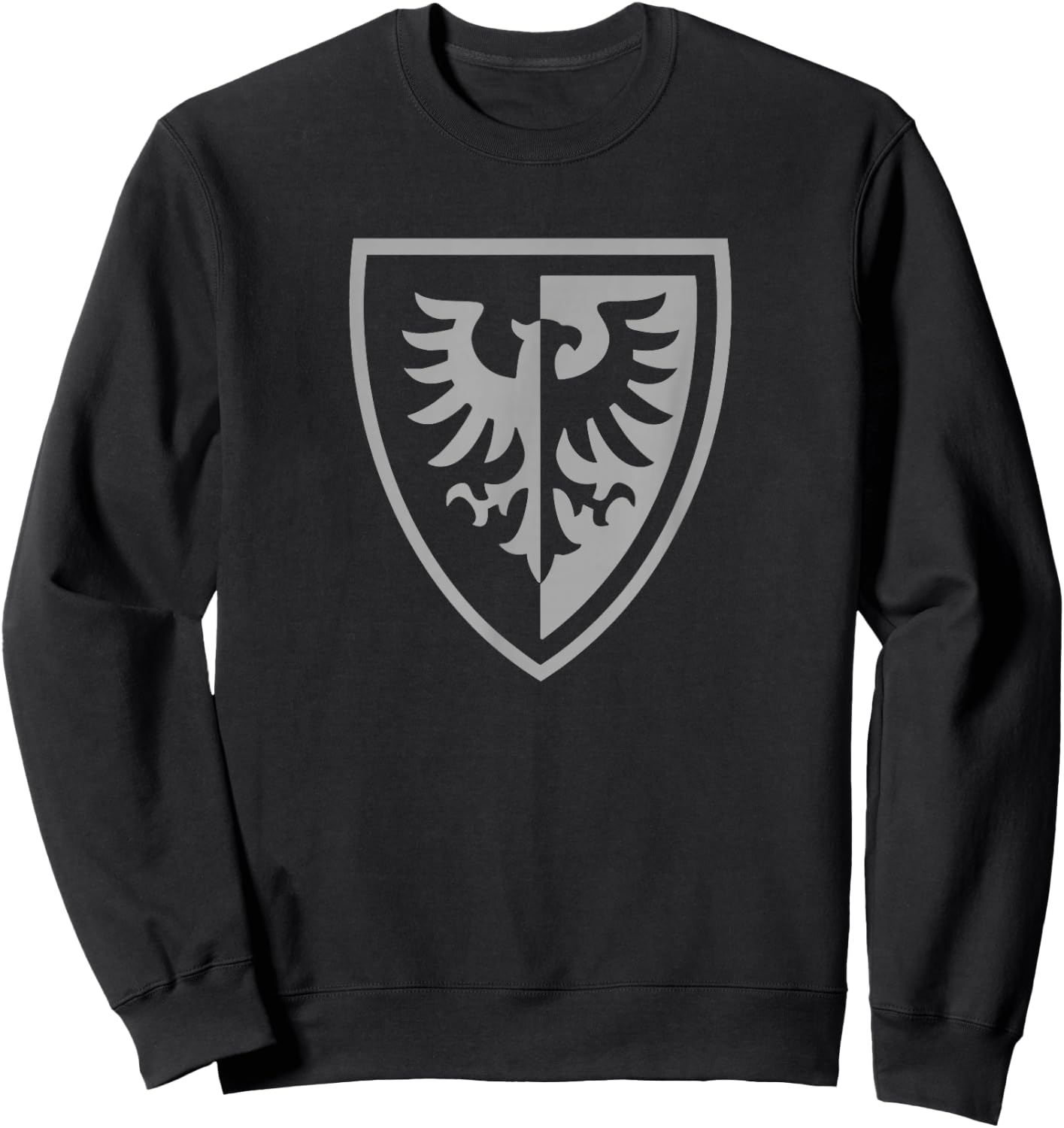 Black Falcons Medieval Castle Knight Shield Design Sweatshirt - Sweatshirt | Black